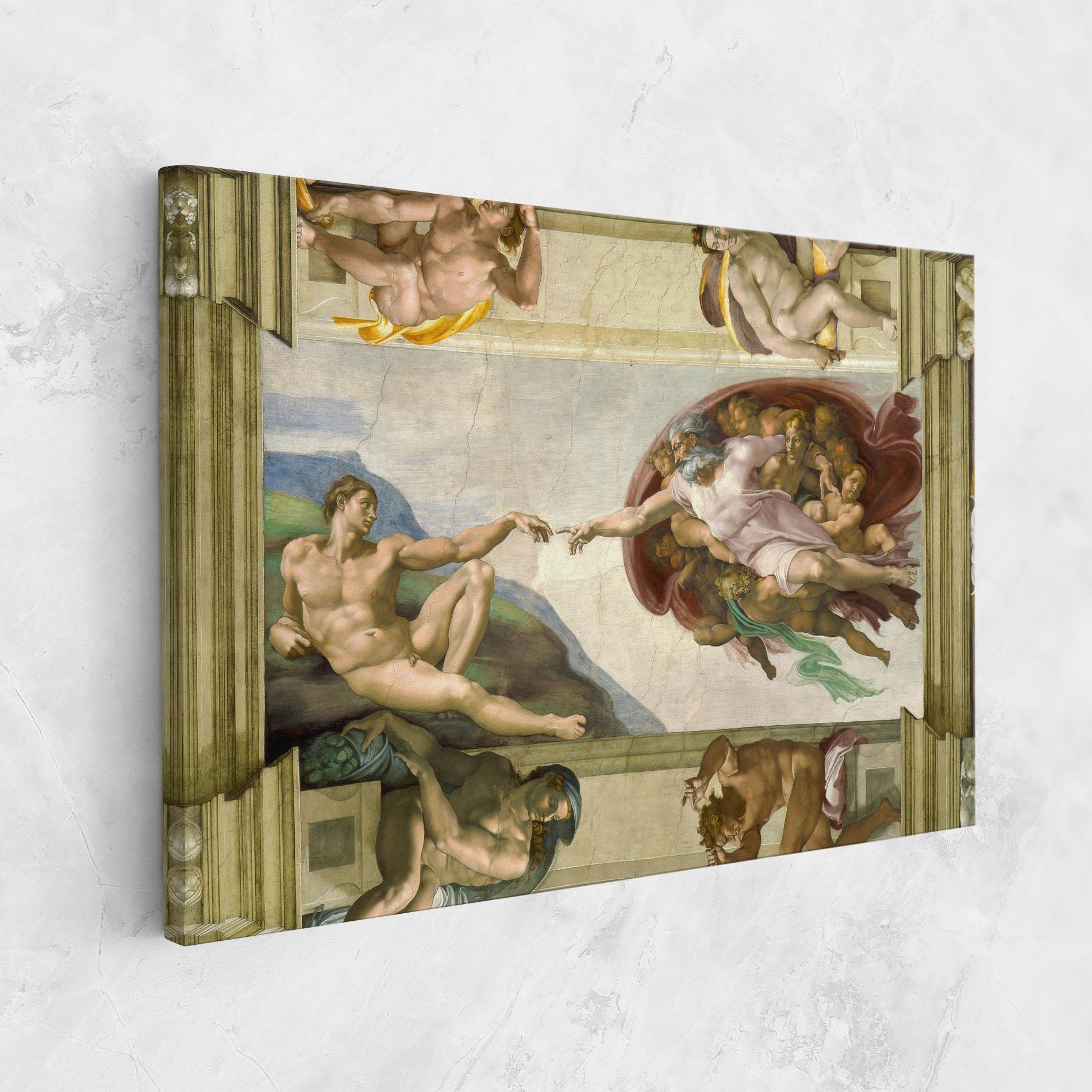 Tablou Canvas Creacion De Adam mockup 1