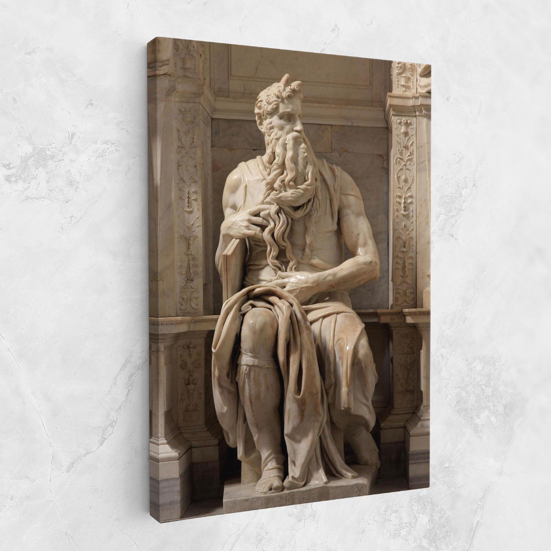 Tablou Canvas Statue Moses mockup 1