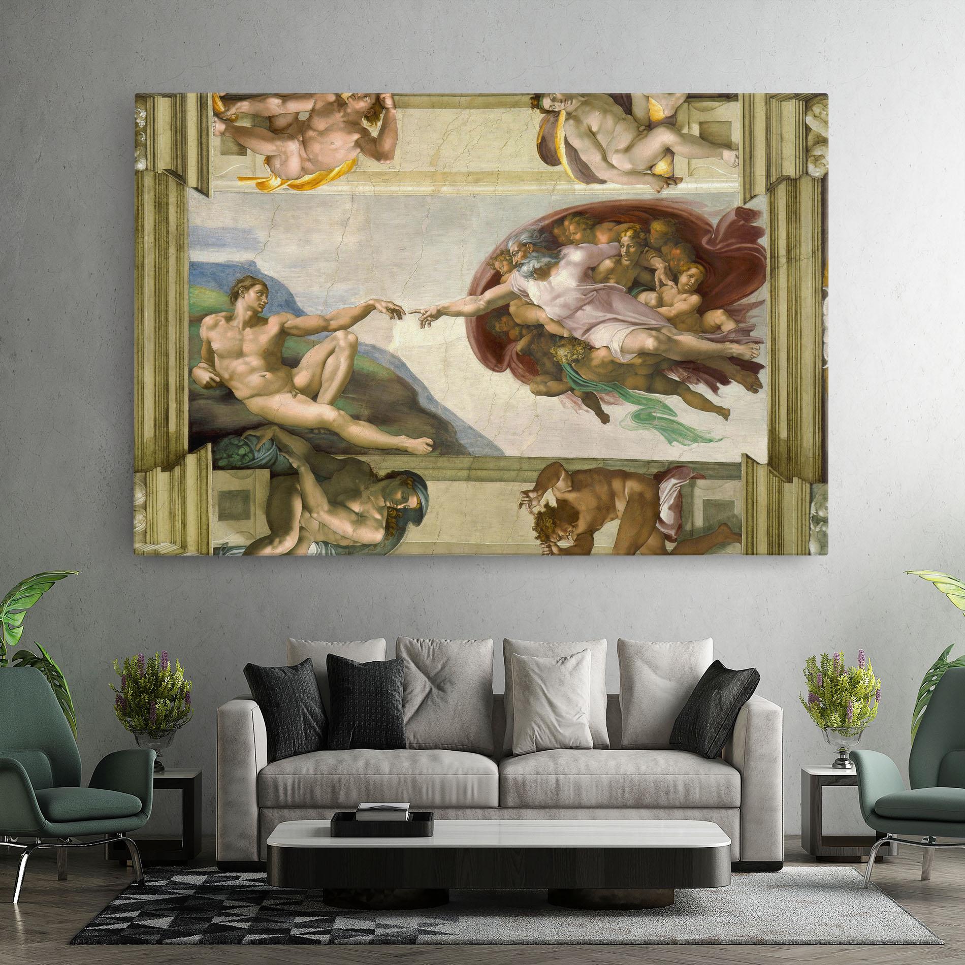 Tablou Canvas Creacion De Adam mockup 7