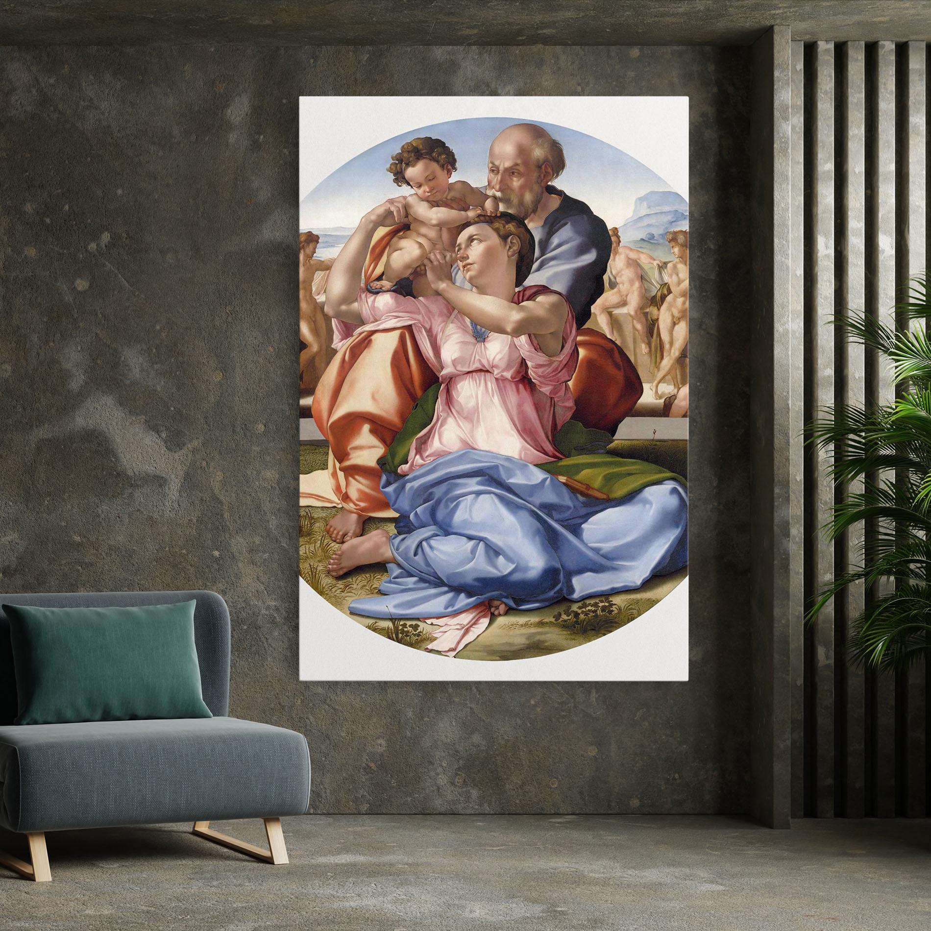 Tablou Canvas Doni Tondo mockup 7