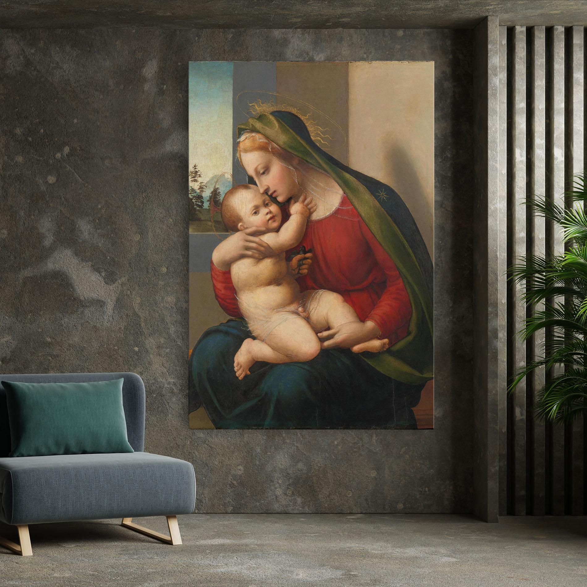 Tablou Canvas Madonna And Child mockup 7