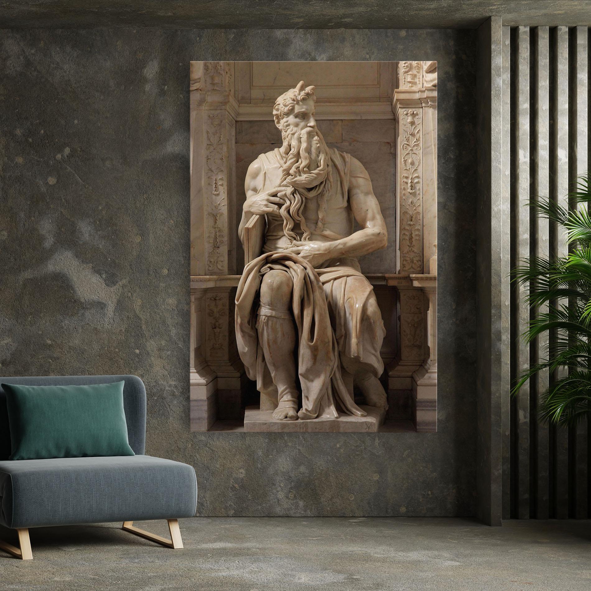 Tablou Canvas Statue Moses mockup 7