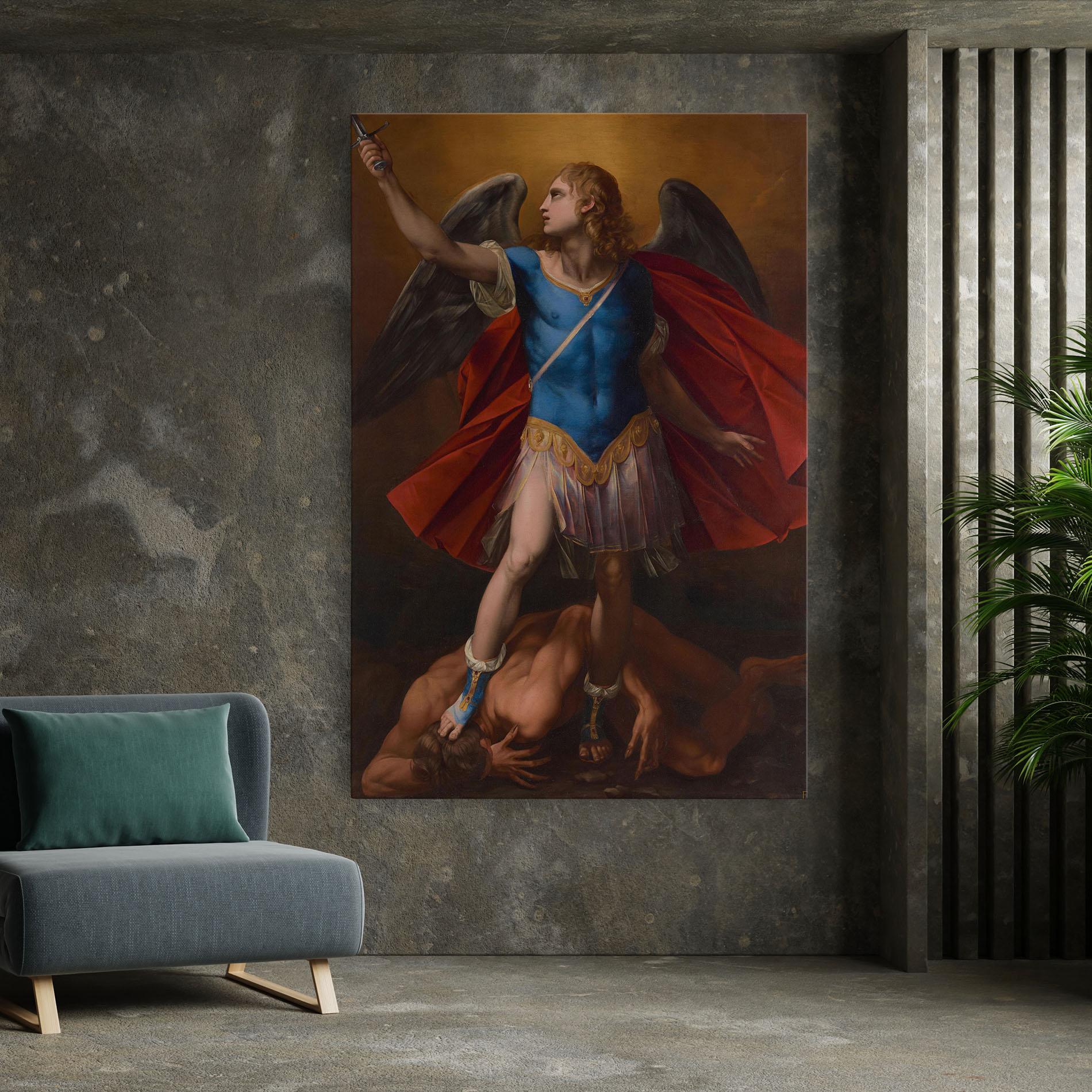 Tablou Canvas Sword In Upraised mockup 7