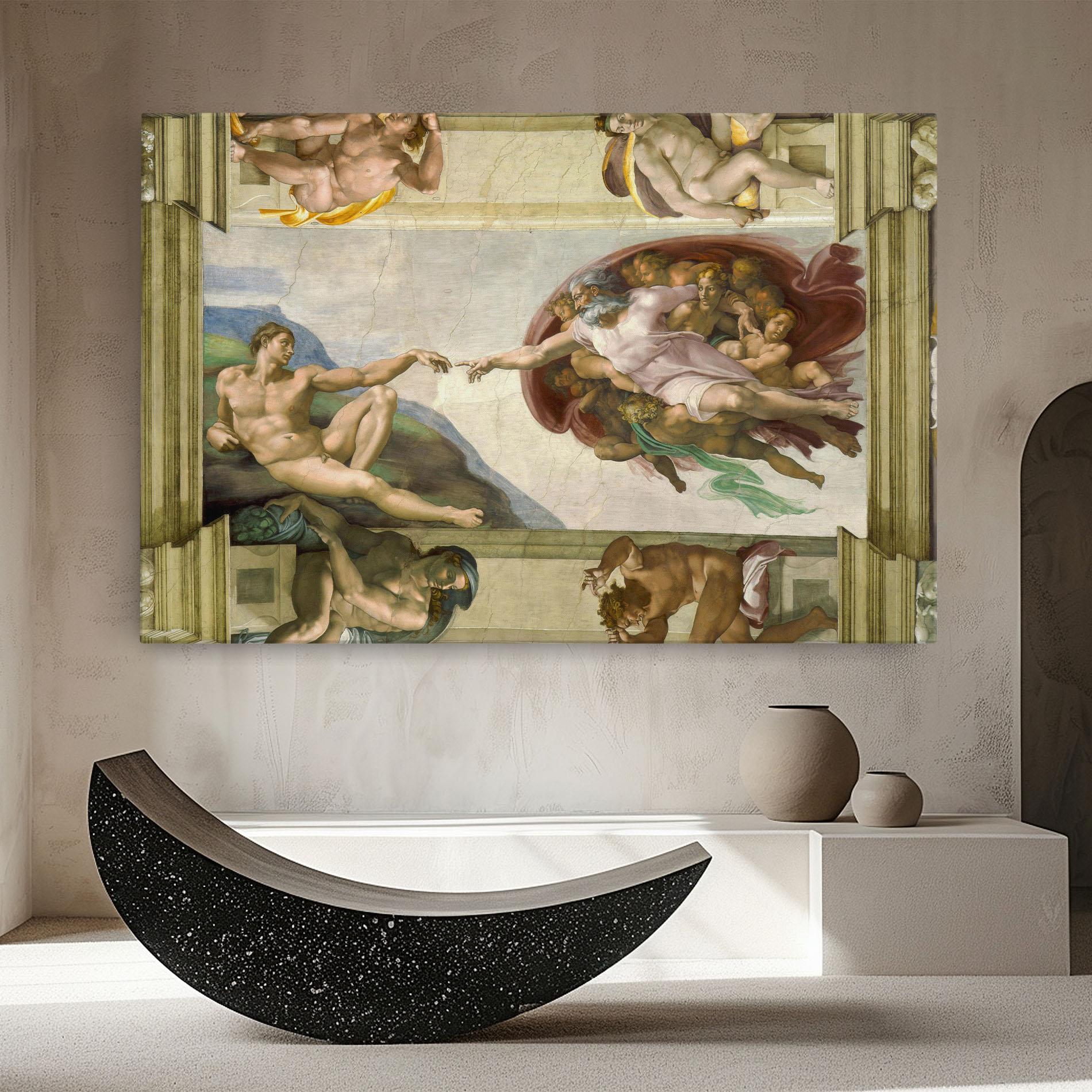 Tablou Canvas Creacion De Adam mockup 8