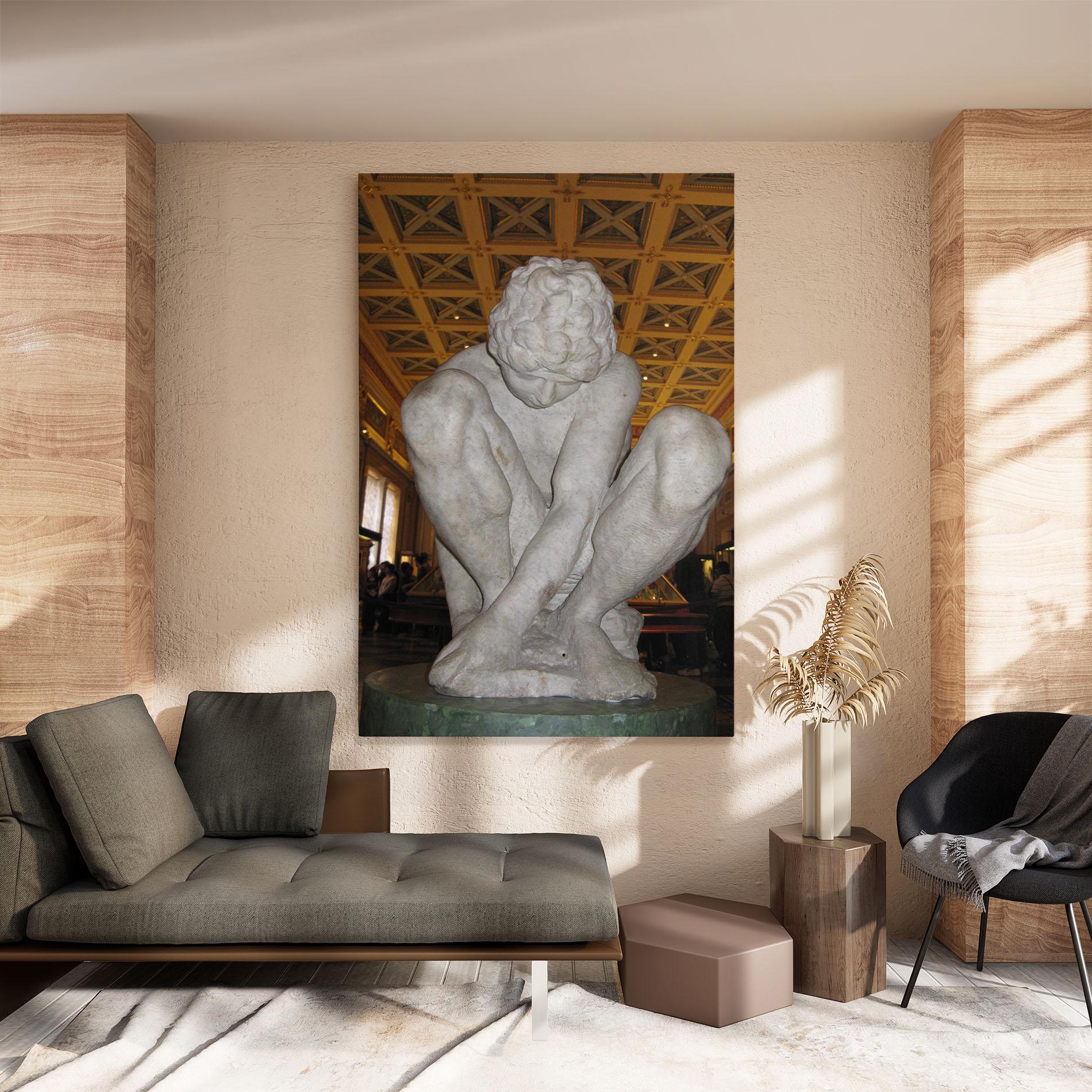 Tablou Canvas Crouching Boy mockup 8