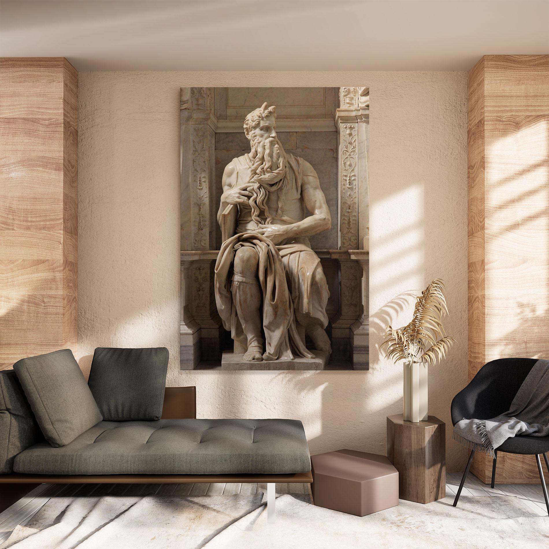 Tablou Canvas Statue Moses mockup 8