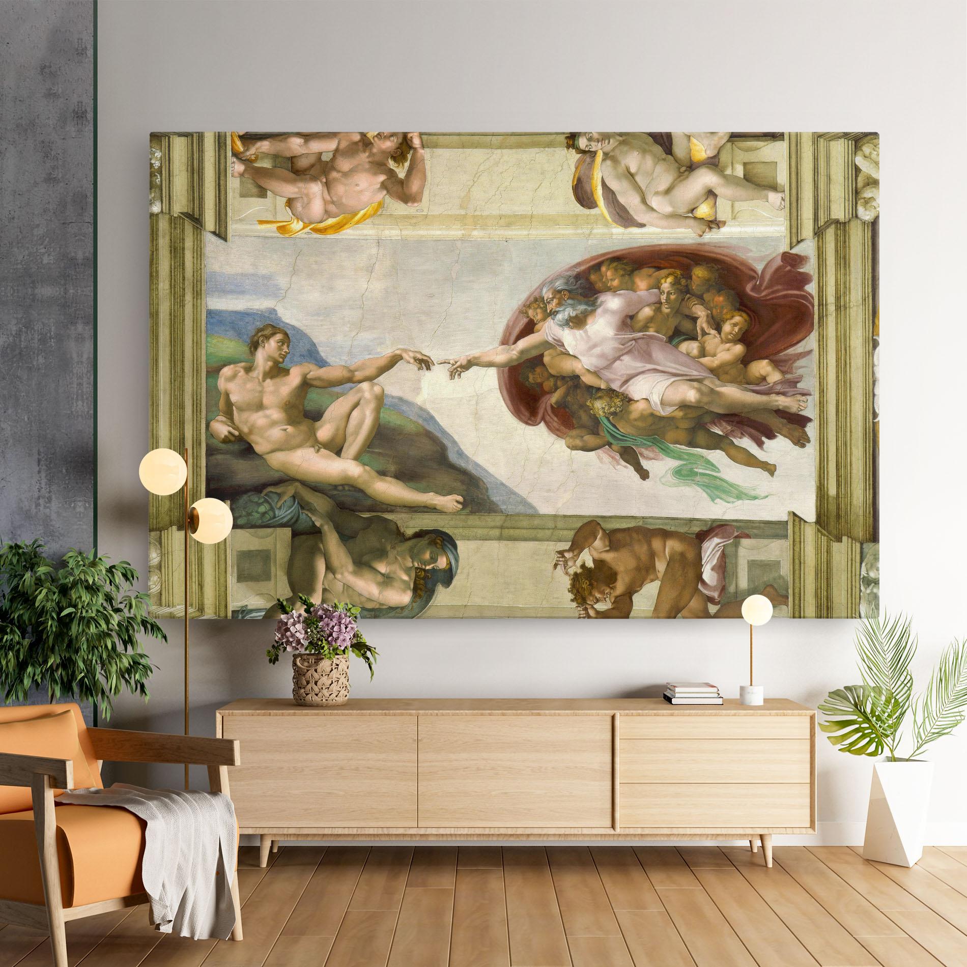 Tablou Canvas Creacion De Adam mockup 9