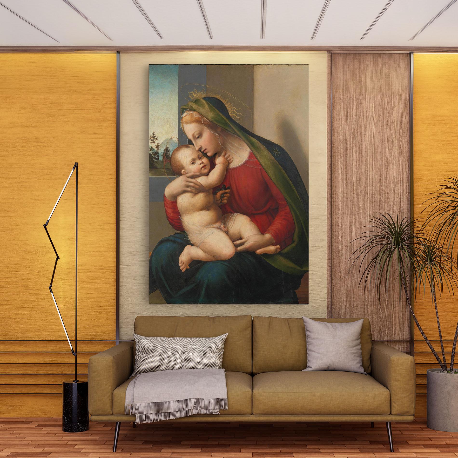 Tablou Canvas Madonna And Child mockup 9