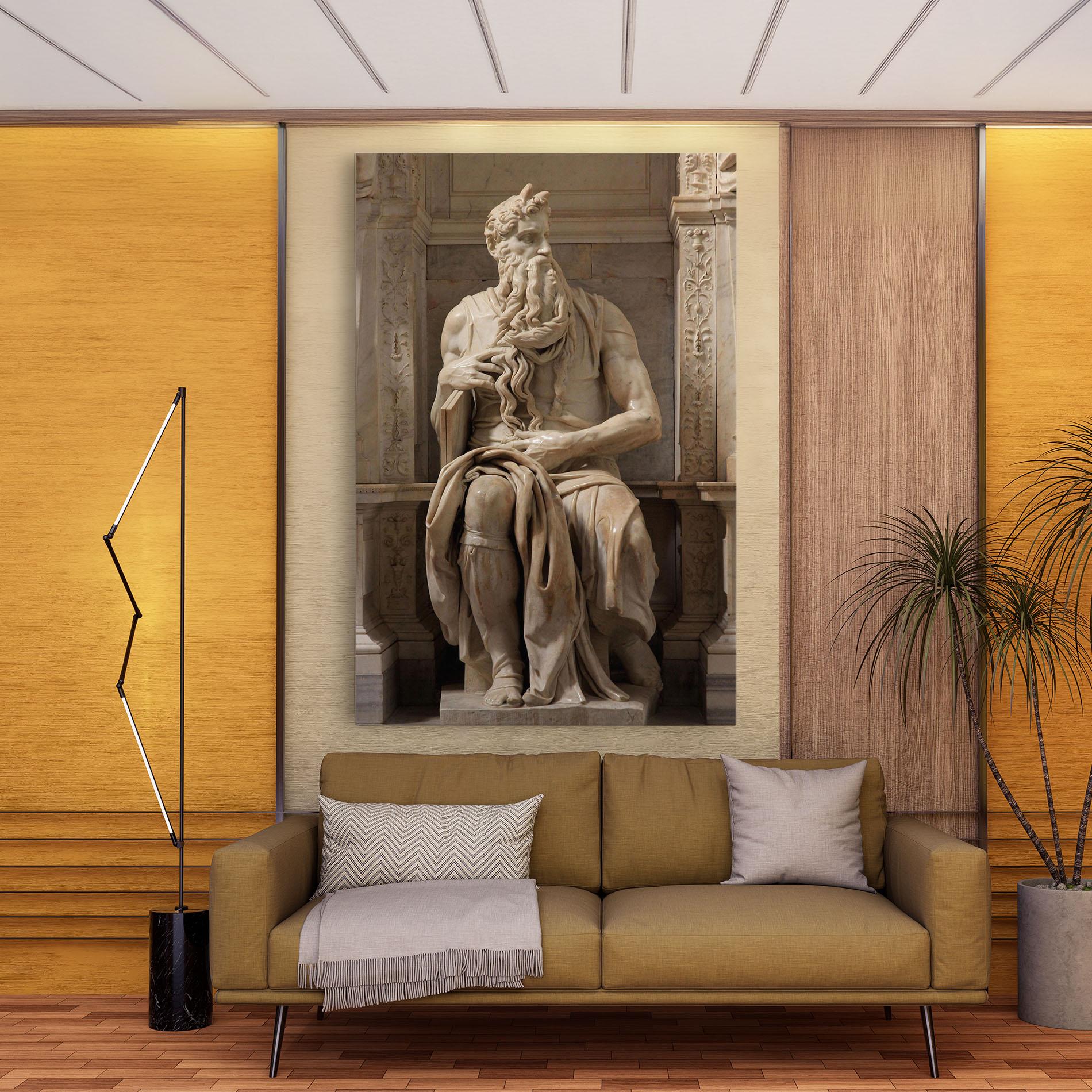 Tablou Canvas Statue Moses mockup 9