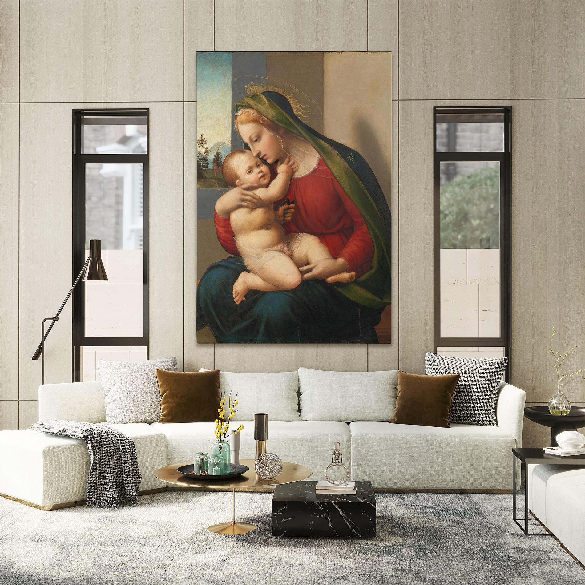 Tablou Canvas Madonna And Child mockup 2