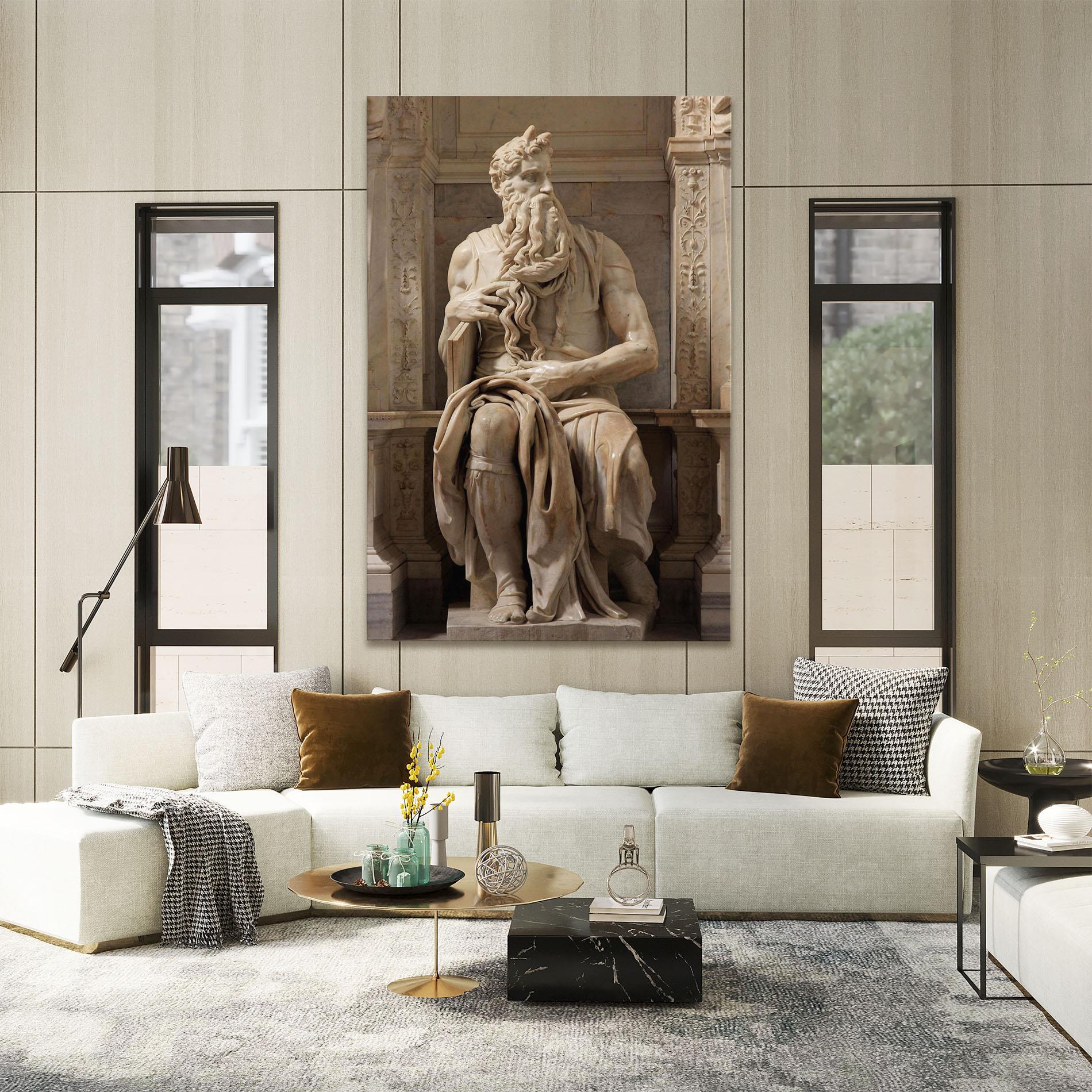 Tablou Canvas Statue Moses mockup 2