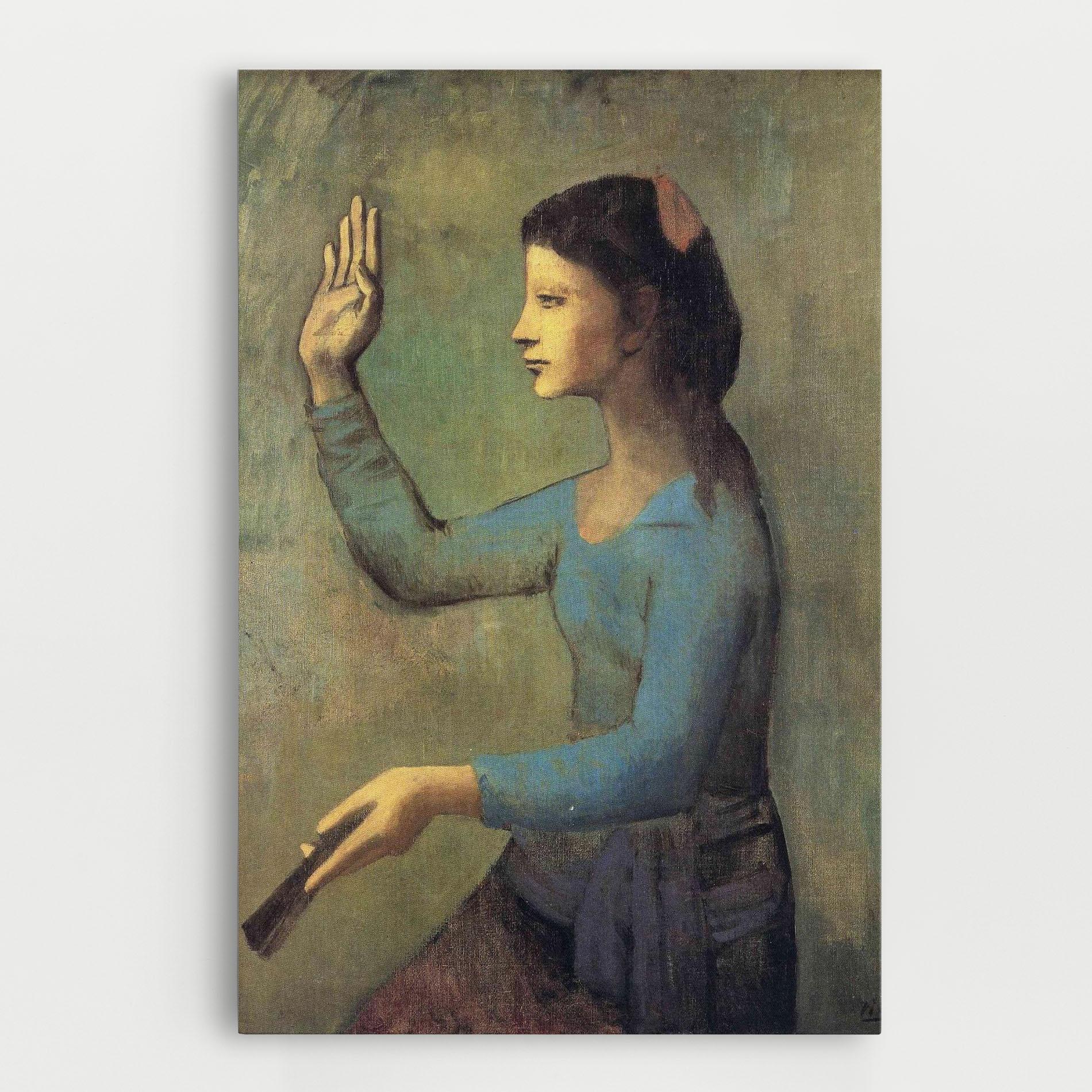 Tablou Canvas Lady With A Fan mockup 0