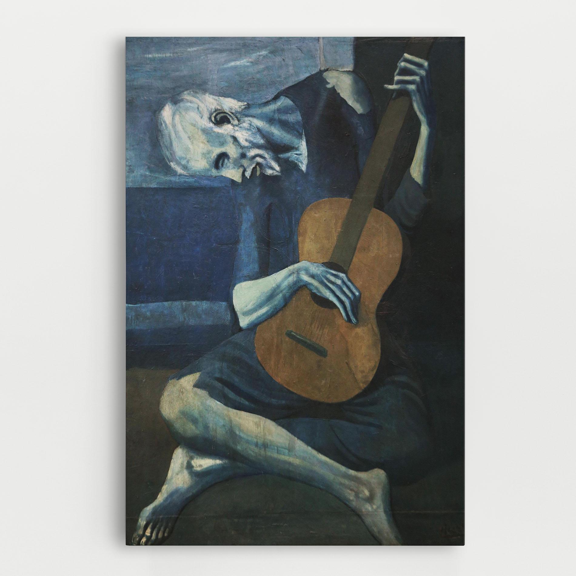 Tablou Canvas Old Guitarist mockup 0