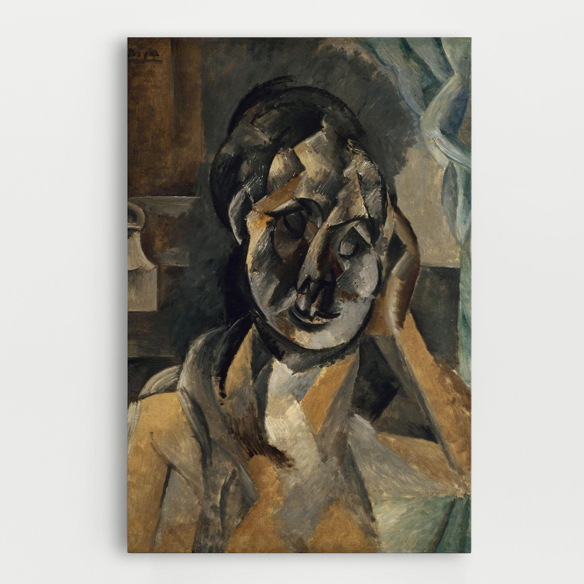 Tablou Canvas Woman With Mustard mockup 0