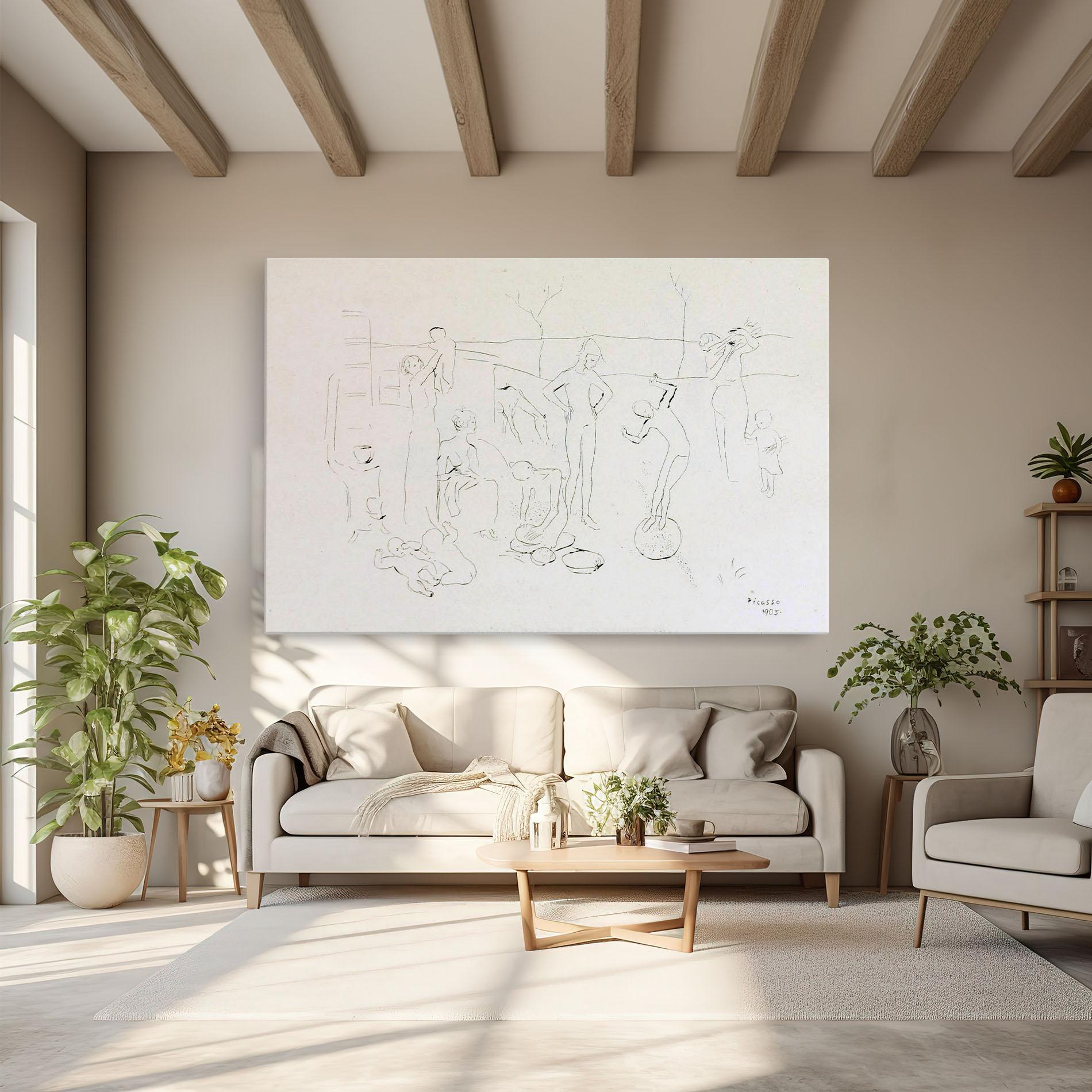 Tablou Canvas The Acrobats mockup 6