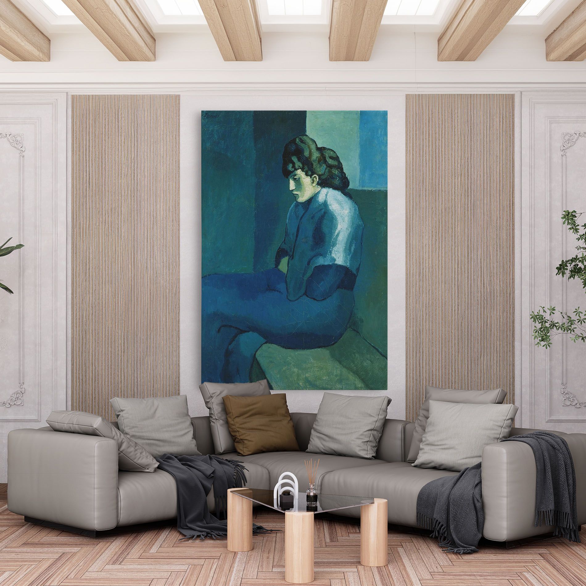 Femme Assise mockup 6