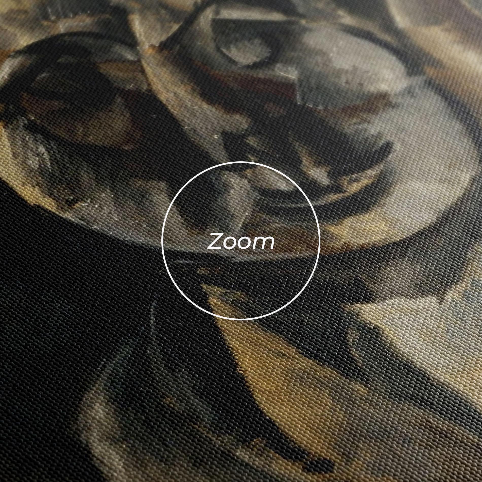 Tablou Canvas Woman With Mustard mockup 3