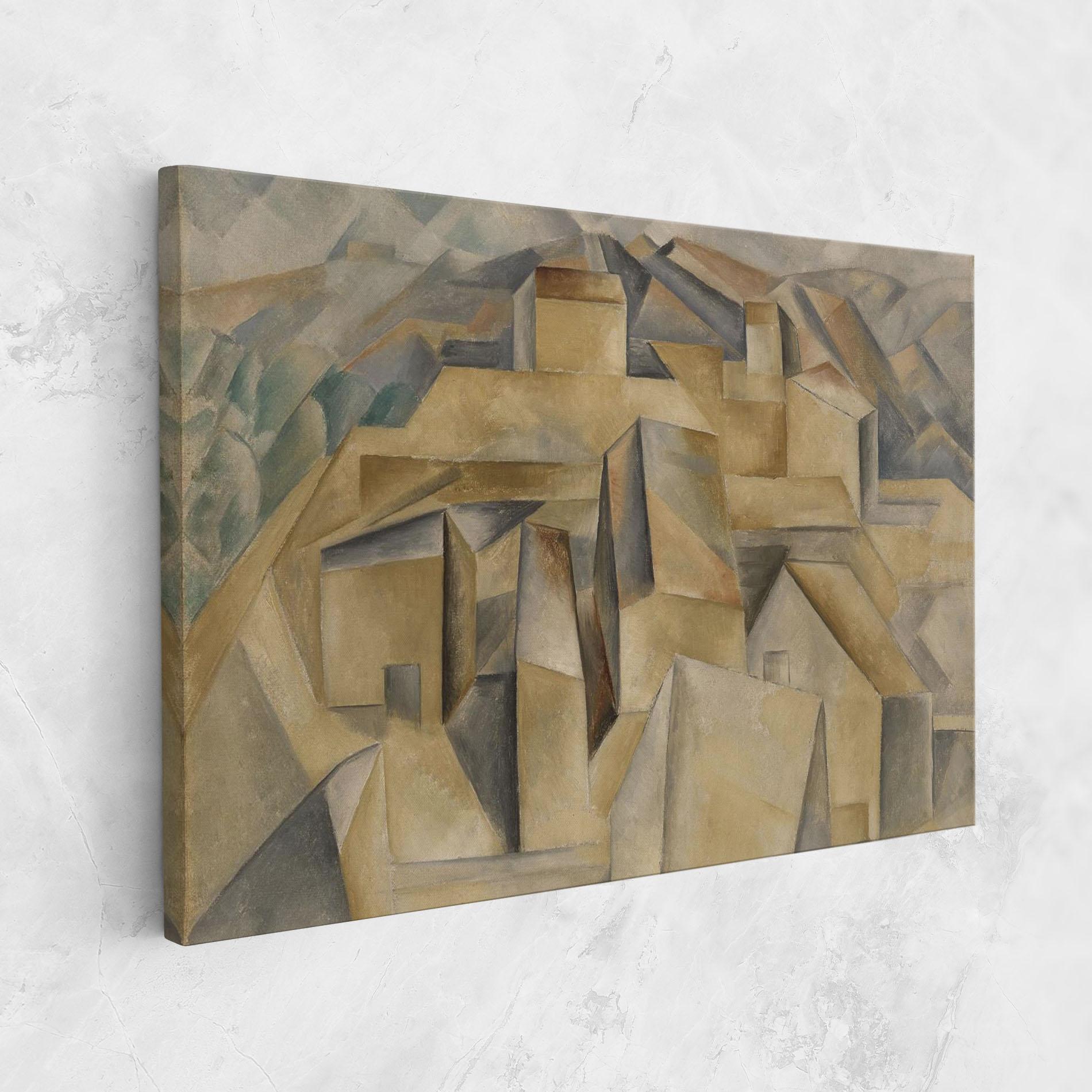 Tablou Canvas Houses On The Hill mockup 1