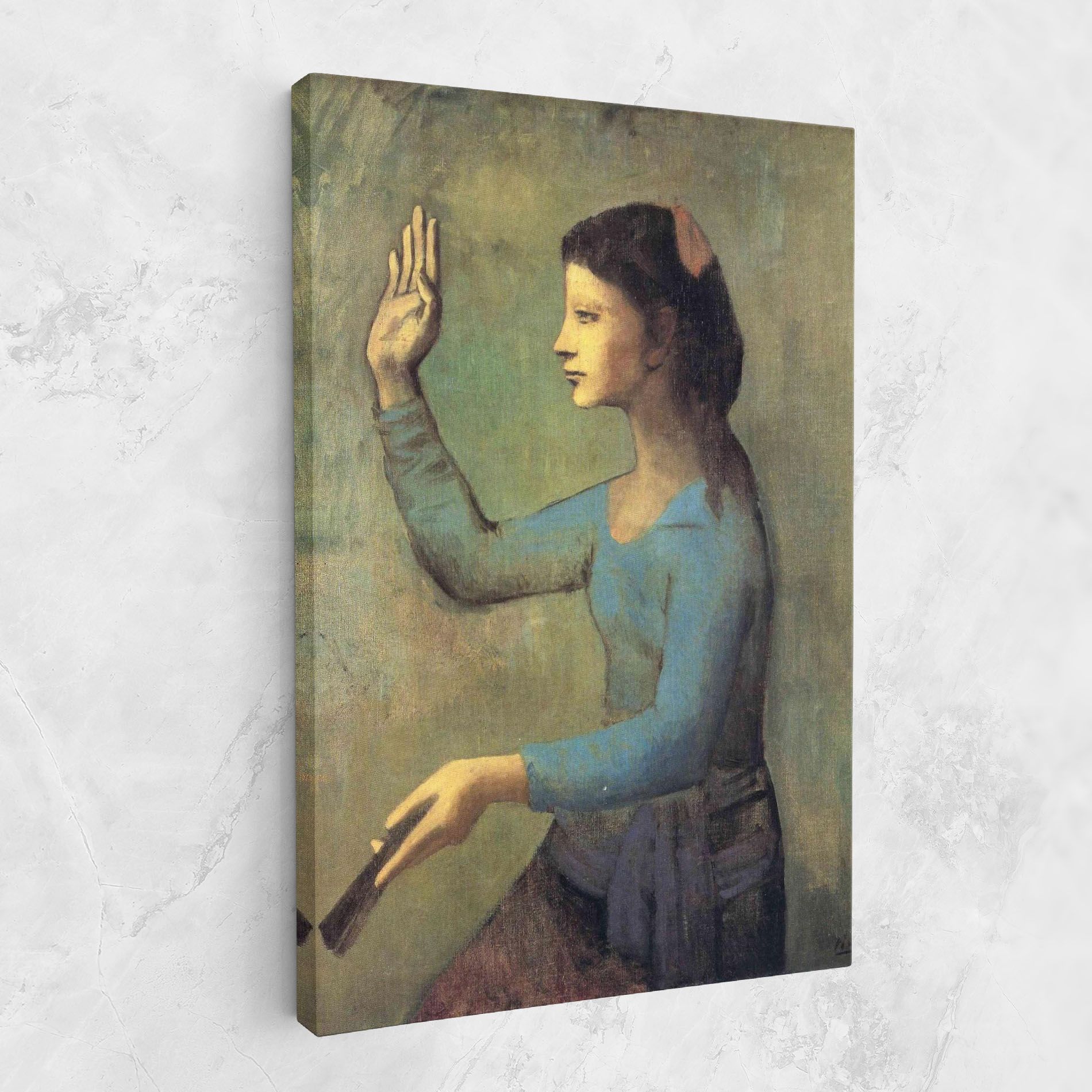 Lady With A Fan mockup 1