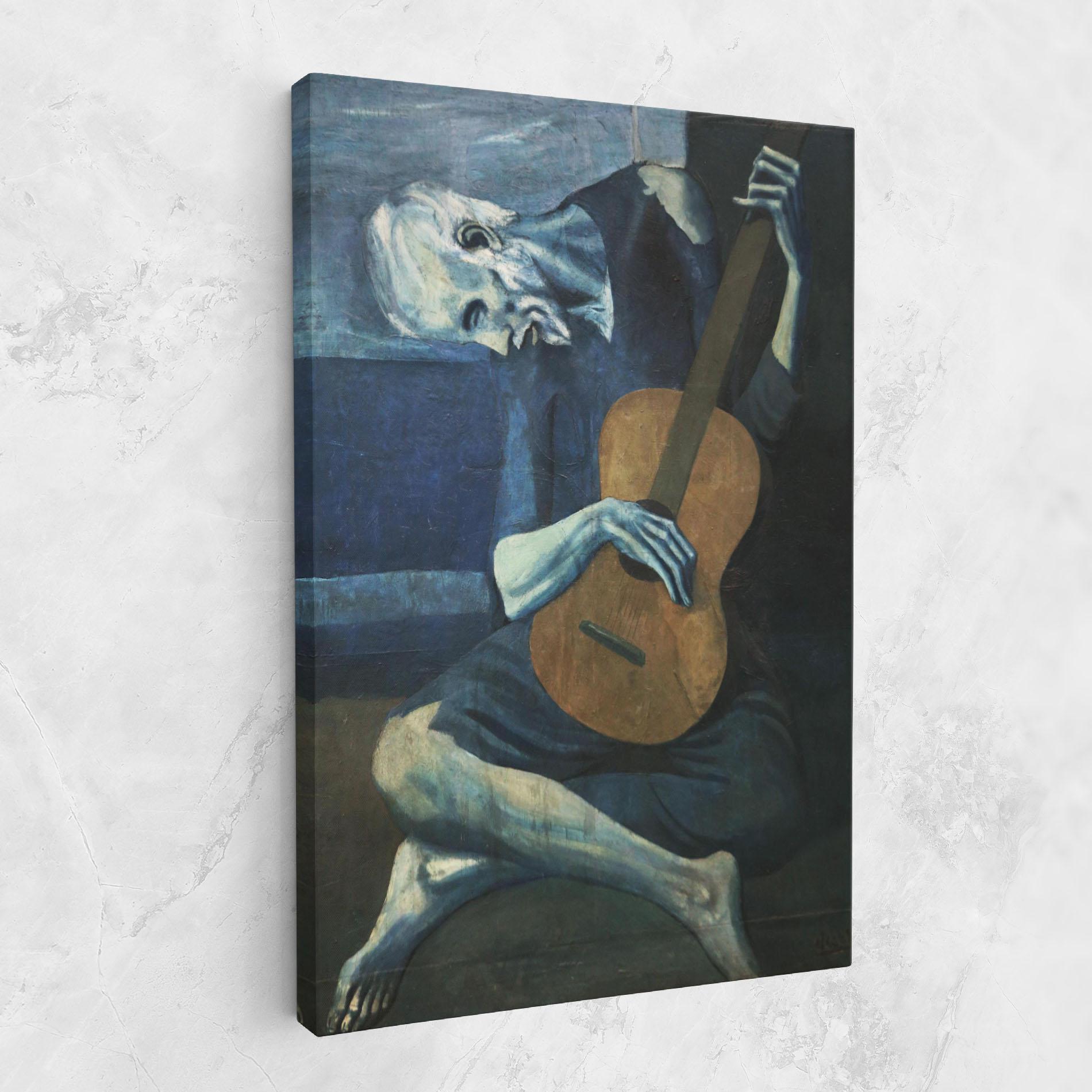Tablou Canvas Old Guitarist mockup 1