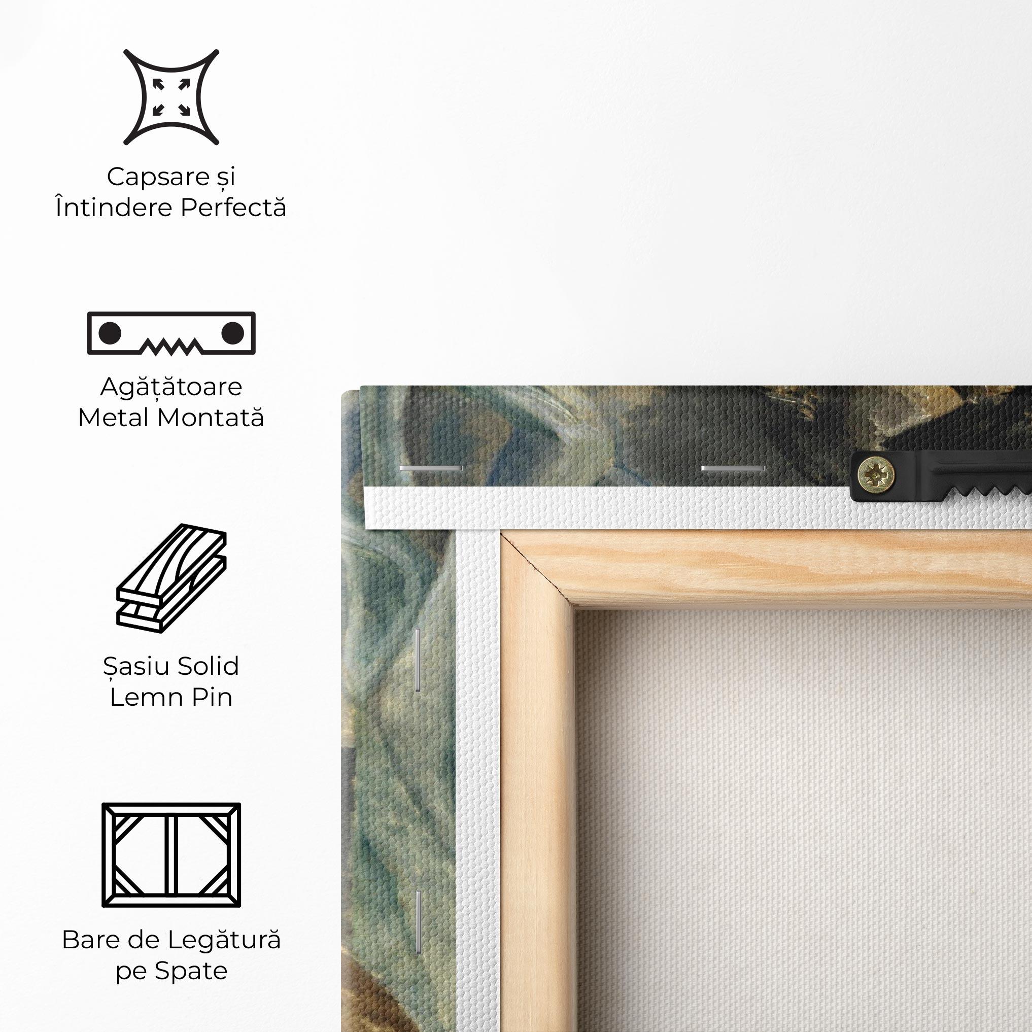 Tablou Canvas Woman With Mustard mockup 5