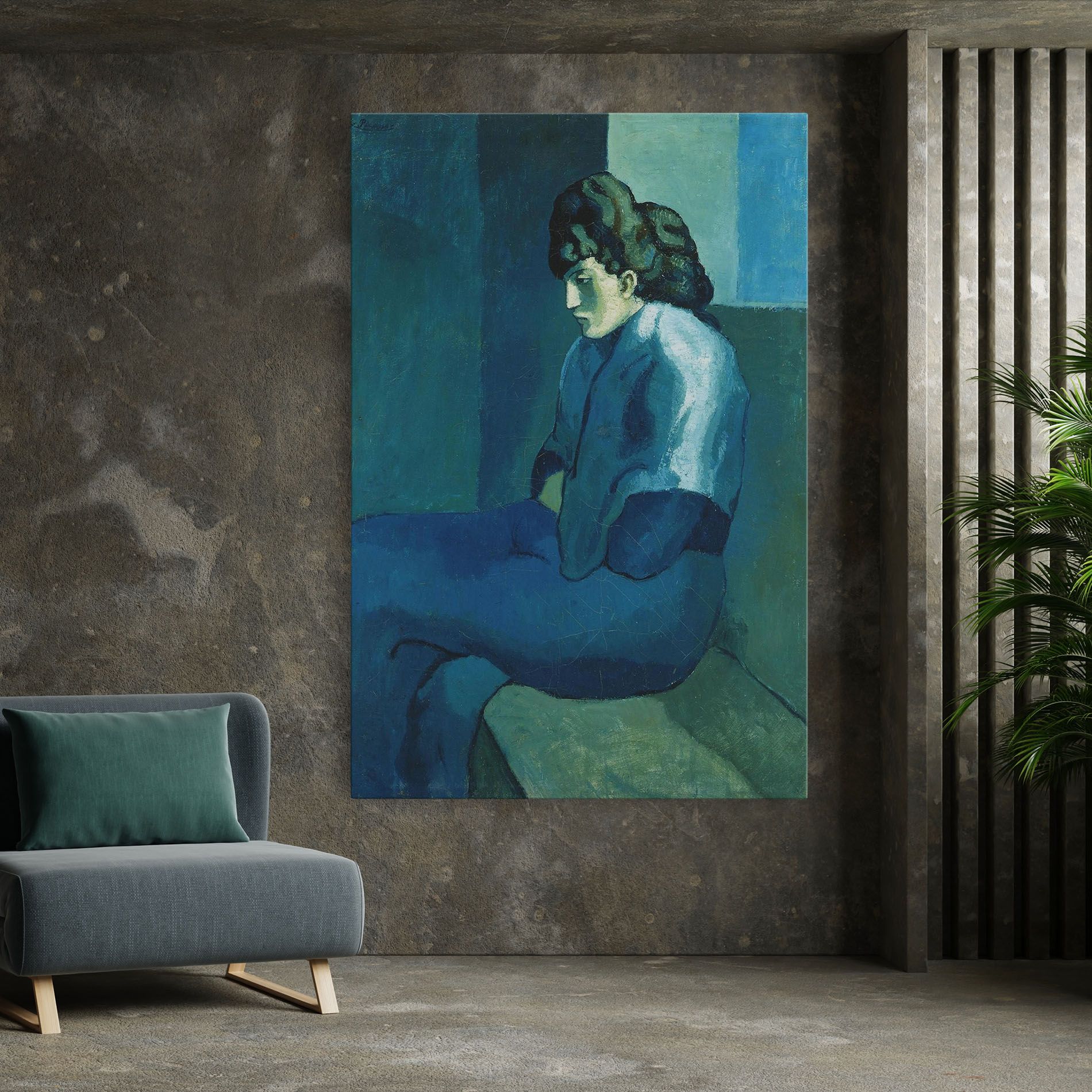 Femme Assise mockup 7