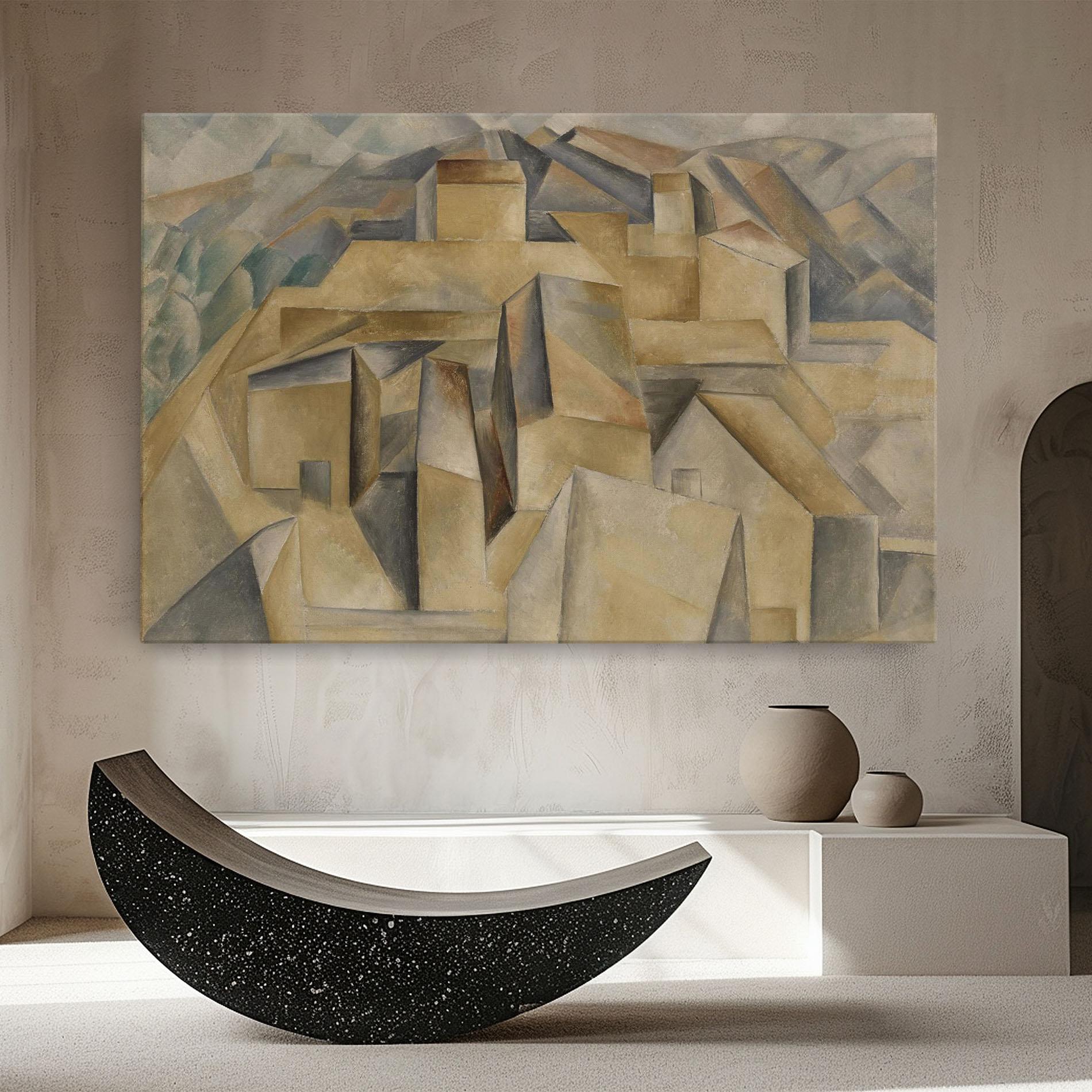 Tablou Canvas Houses On The Hill mockup 8