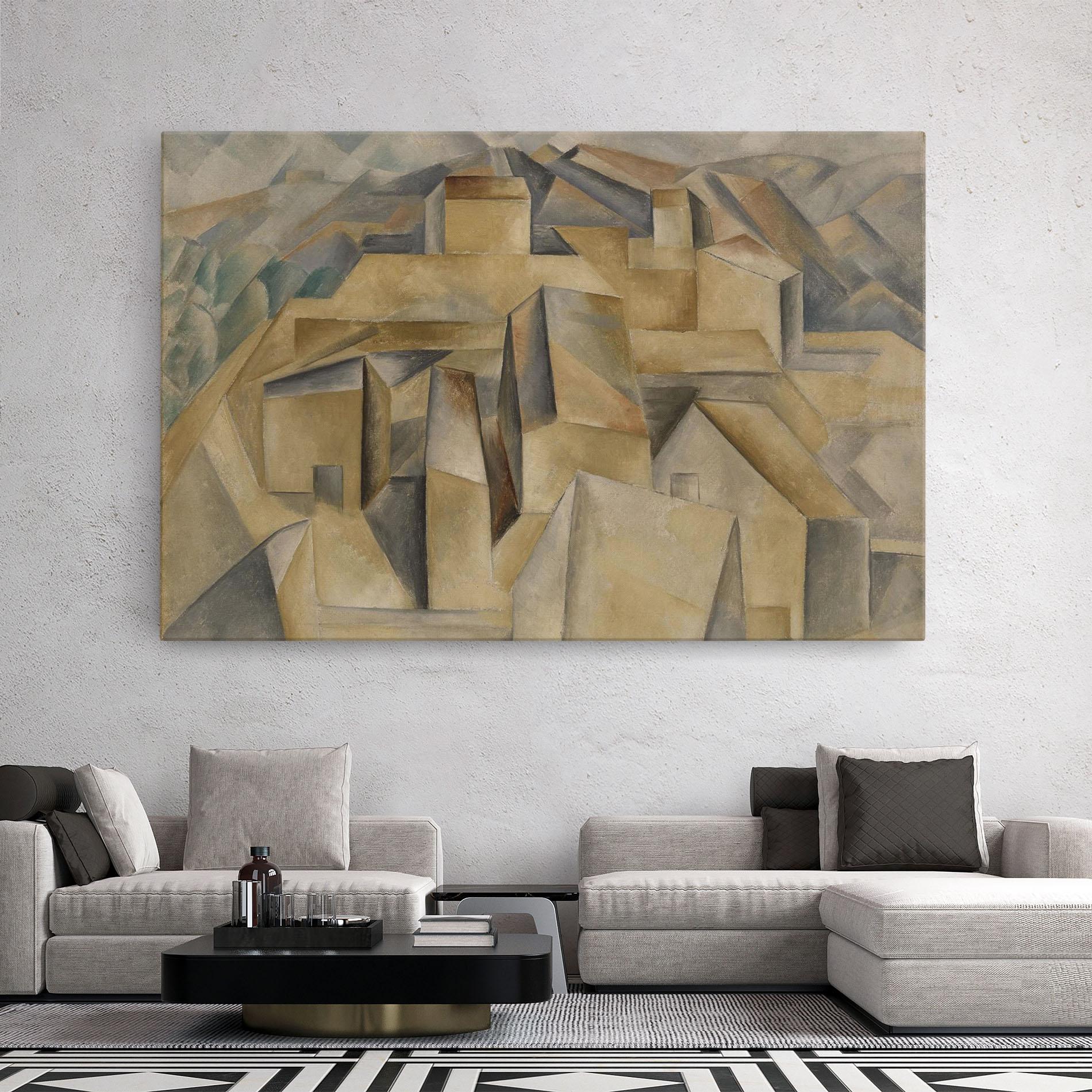 Tablou Canvas Houses On The Hill mockup 2