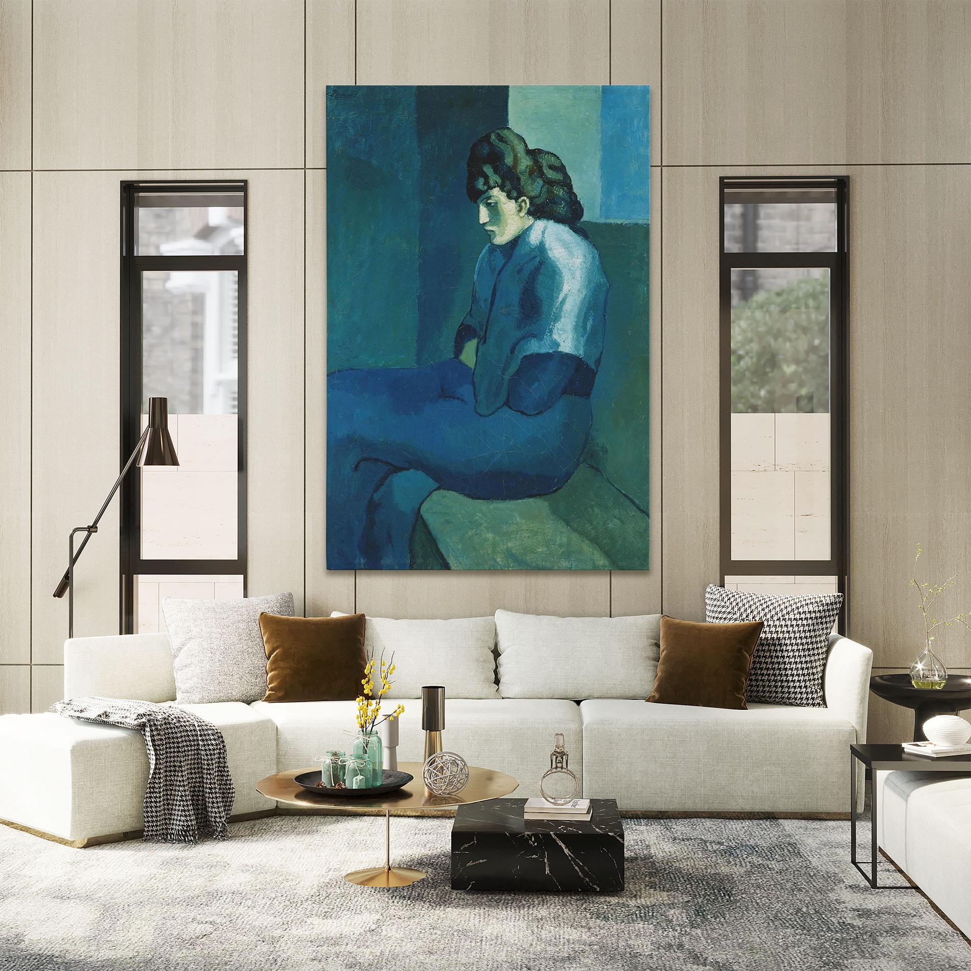 Tablou Canvas Femme Assise mockup 2