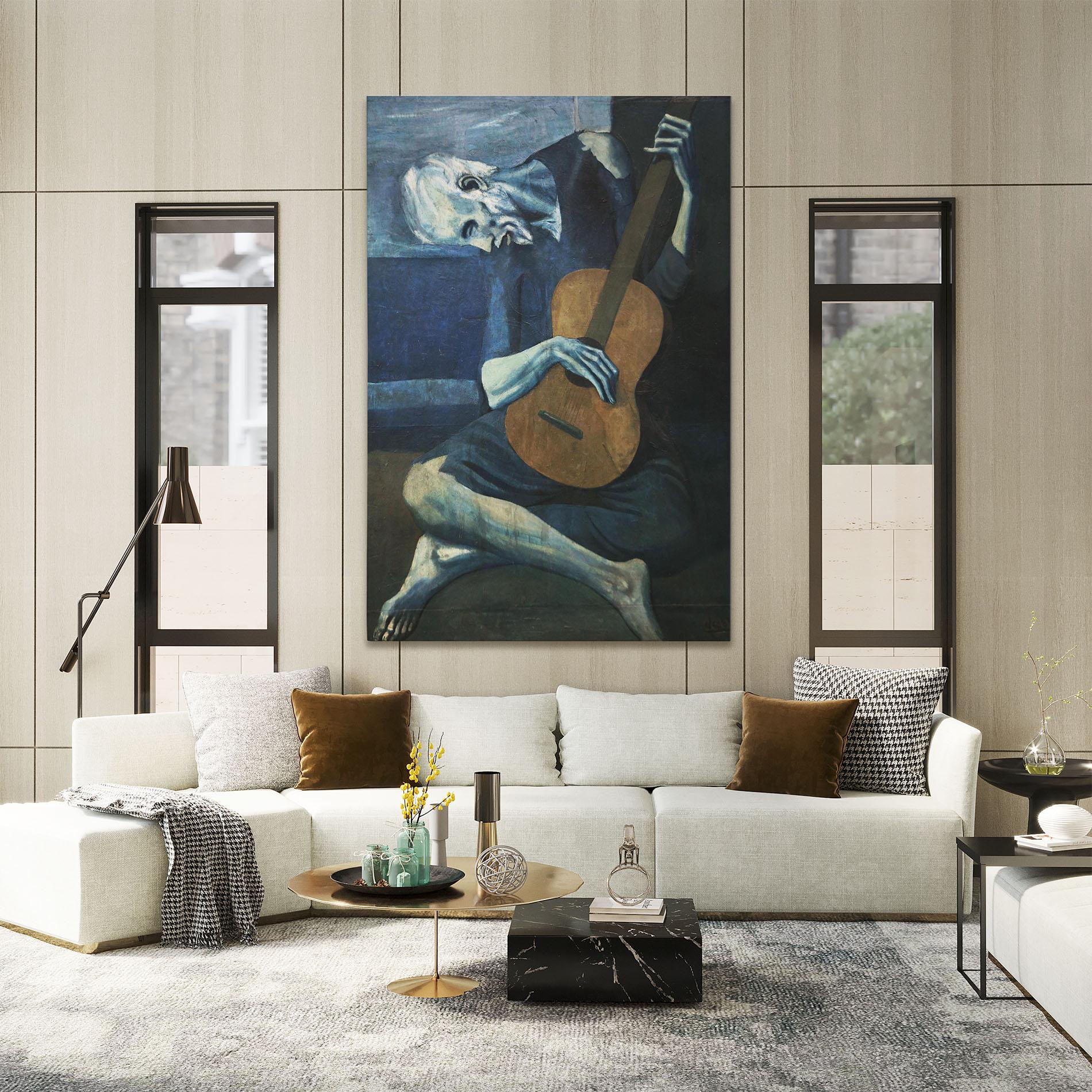 Tablou Canvas Old Guitarist mockup 2