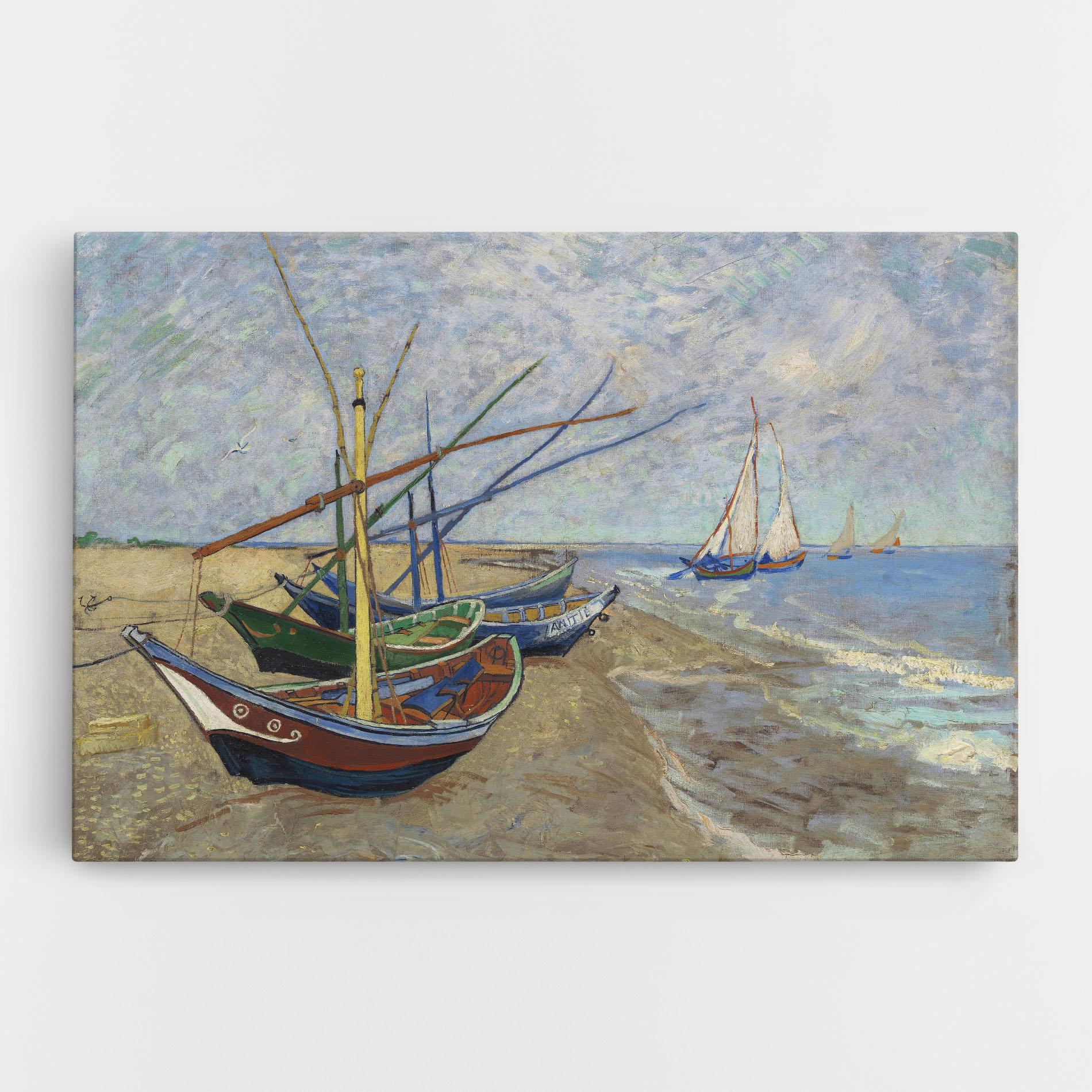 Tablou Canvas Boats Beach mockup 0