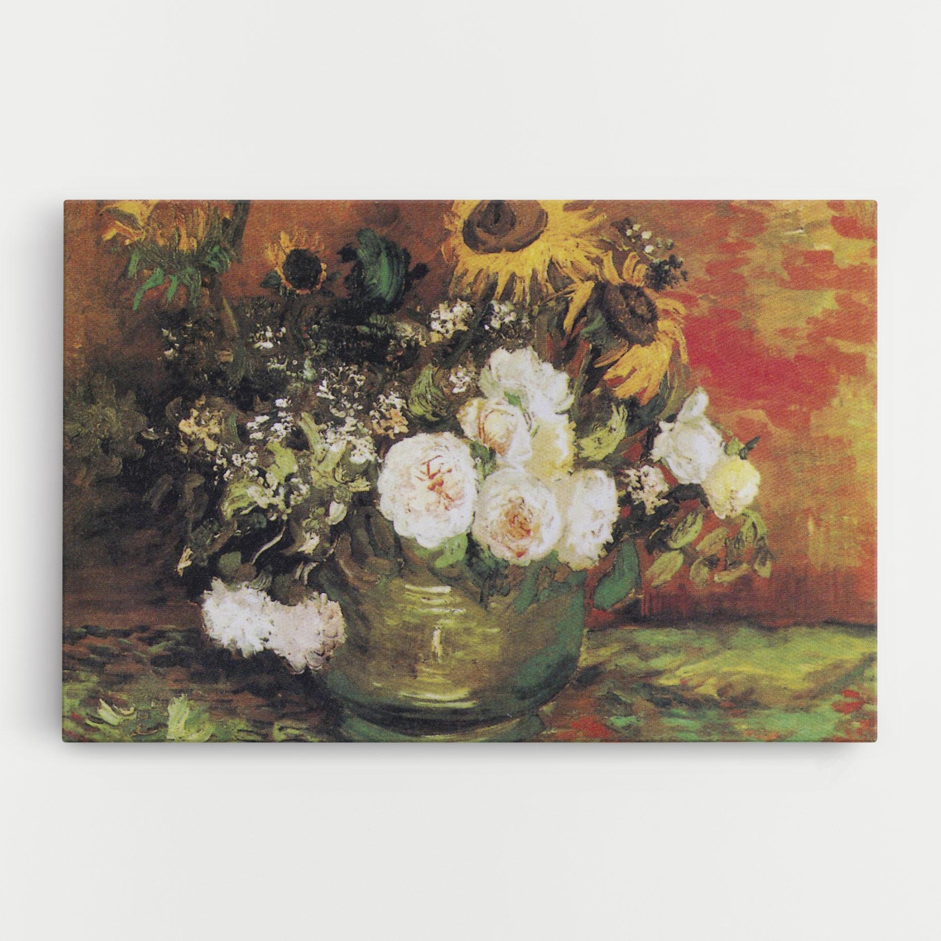Tablou Canvas Bowl With Sunflowers mockup 0