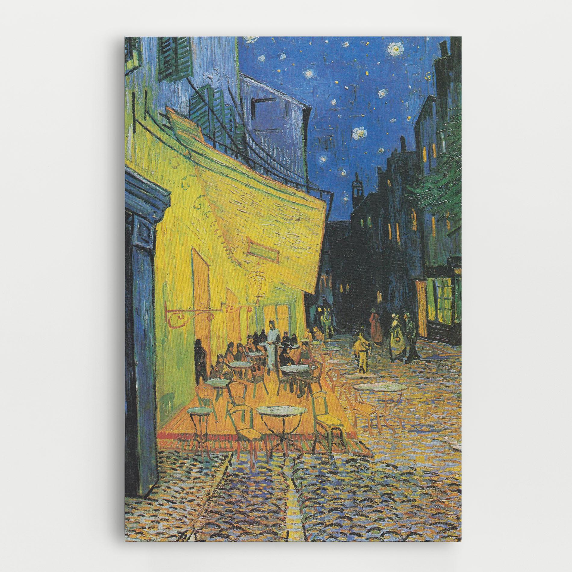 Tablou Canvas Cafe Terrace At Night mockup 0