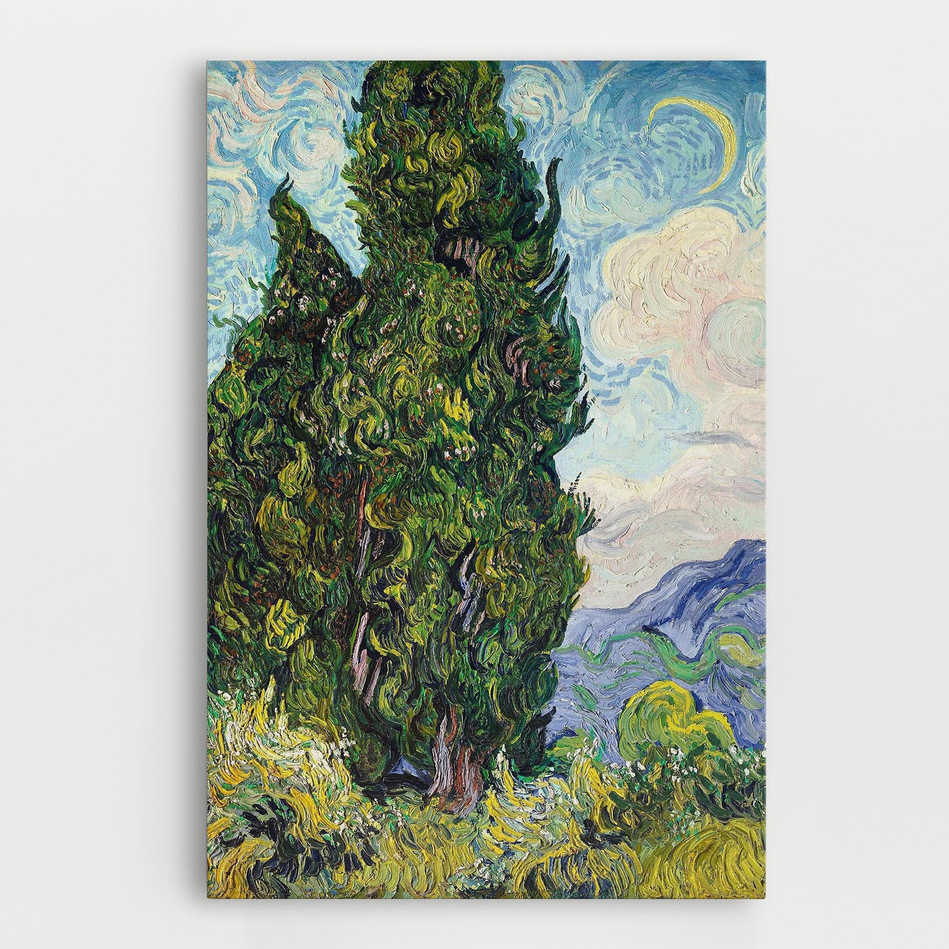 Tablou Canvas Cypresses mockup 0
