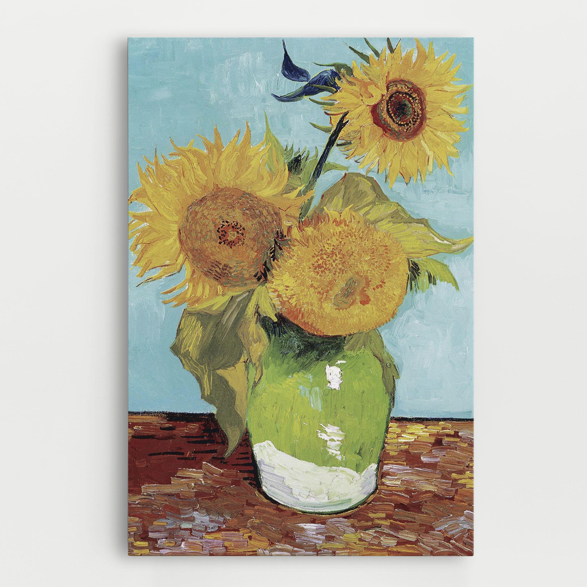 Tablou Canvas Three Sunflowers mockup 0