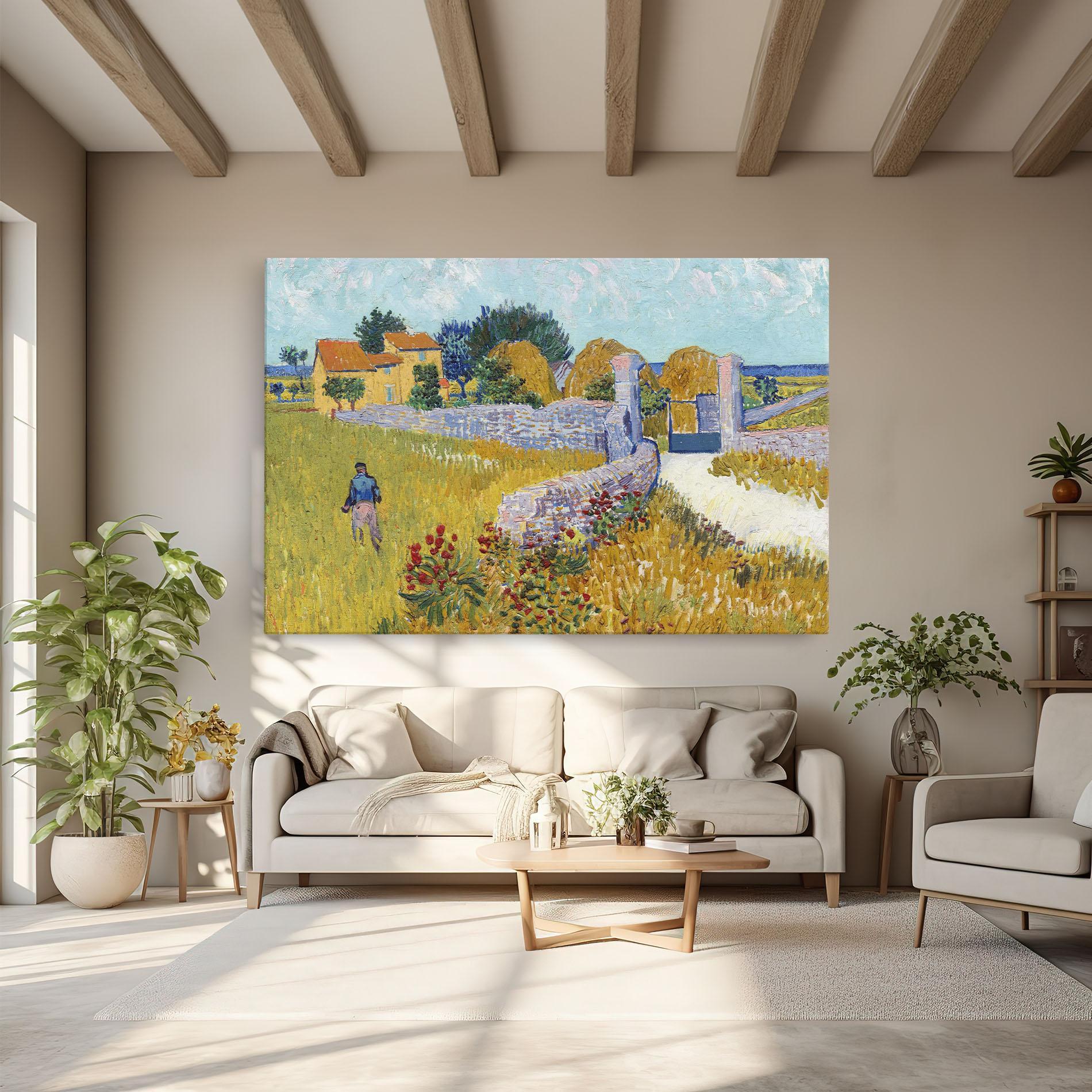 Tablou Canvas Farmhouse In Provence mockup 6
