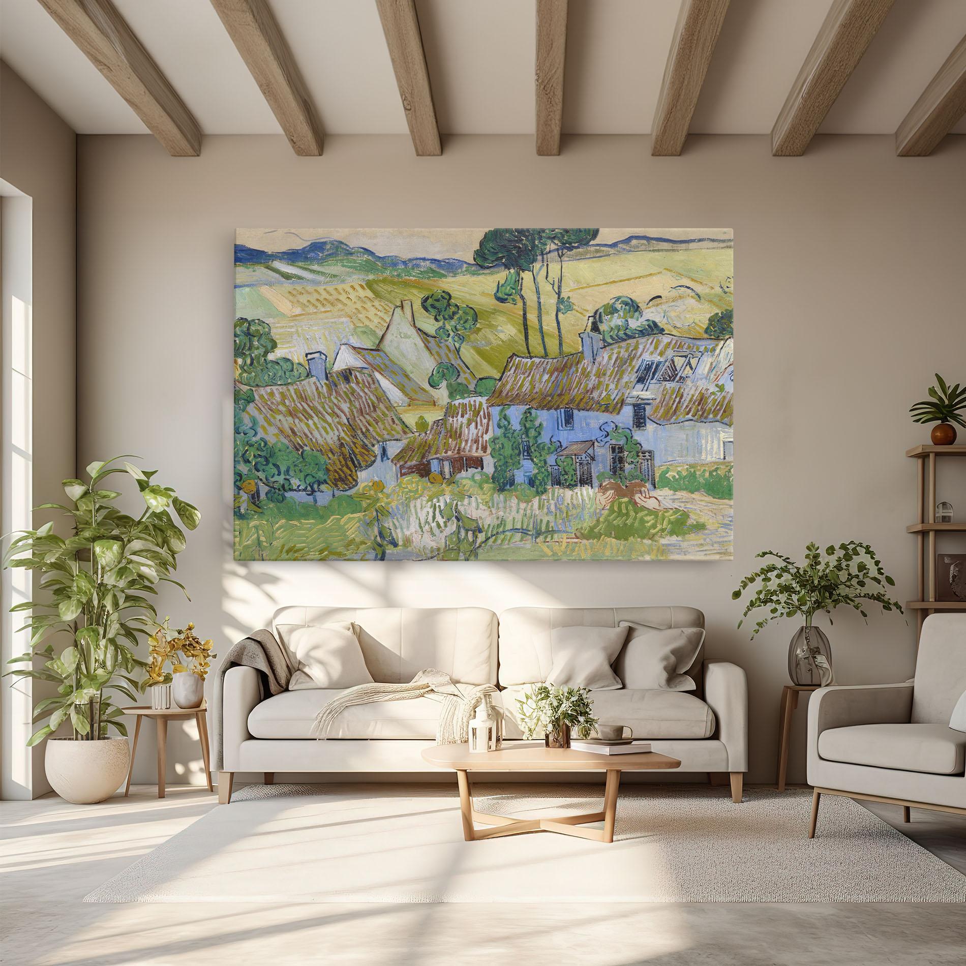 Tablou Canvas Farms Near Auvers mockup 6