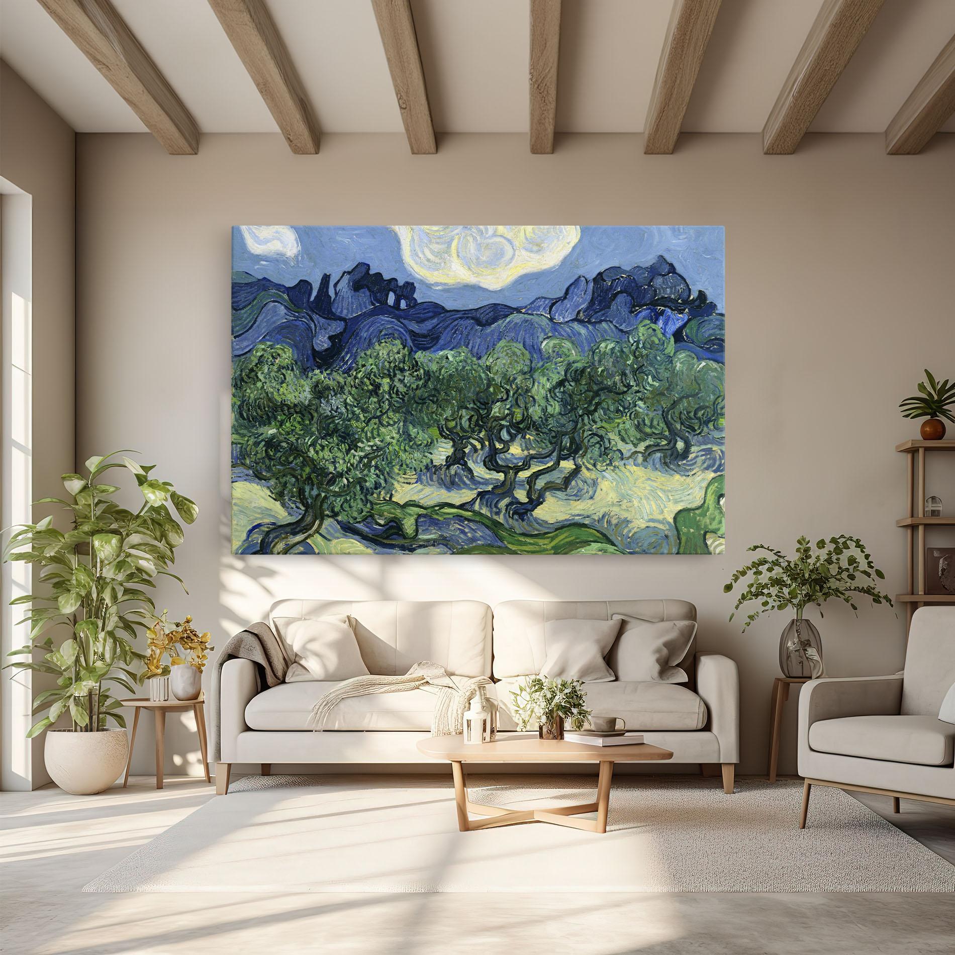 Tablou Canvas Olive Trees Alpilles mockup 6