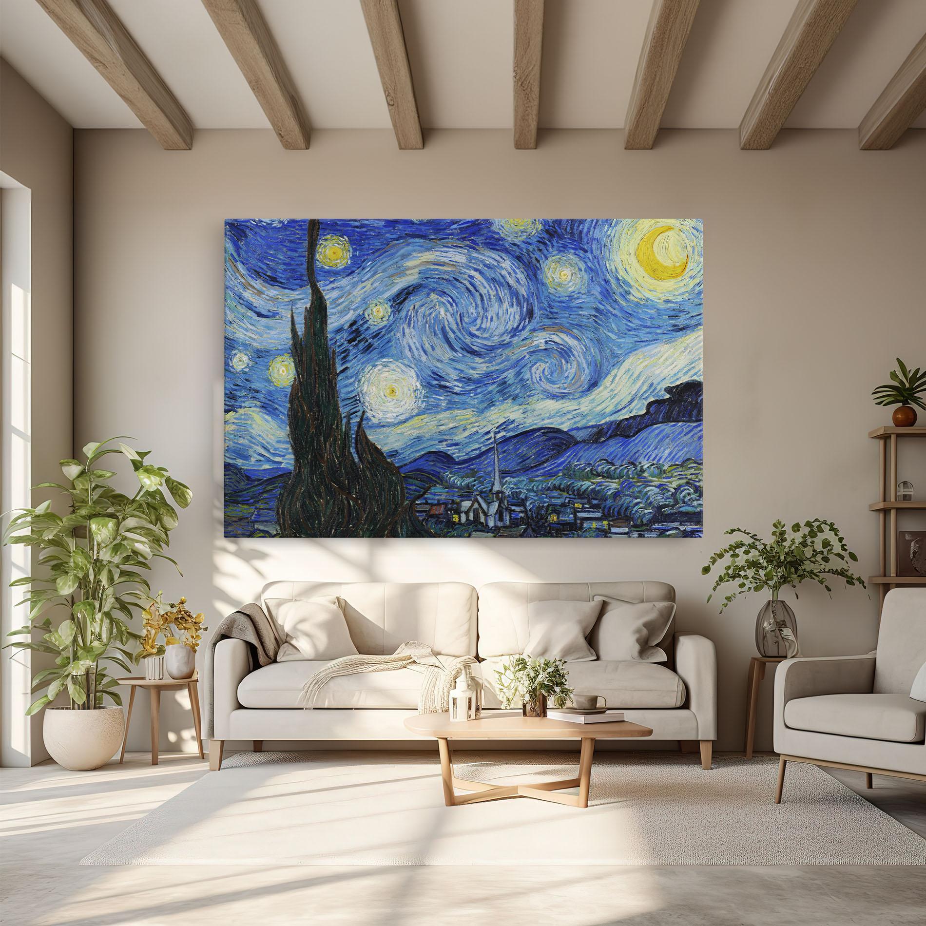 Tablou Canvas The Starry Night mockup 6