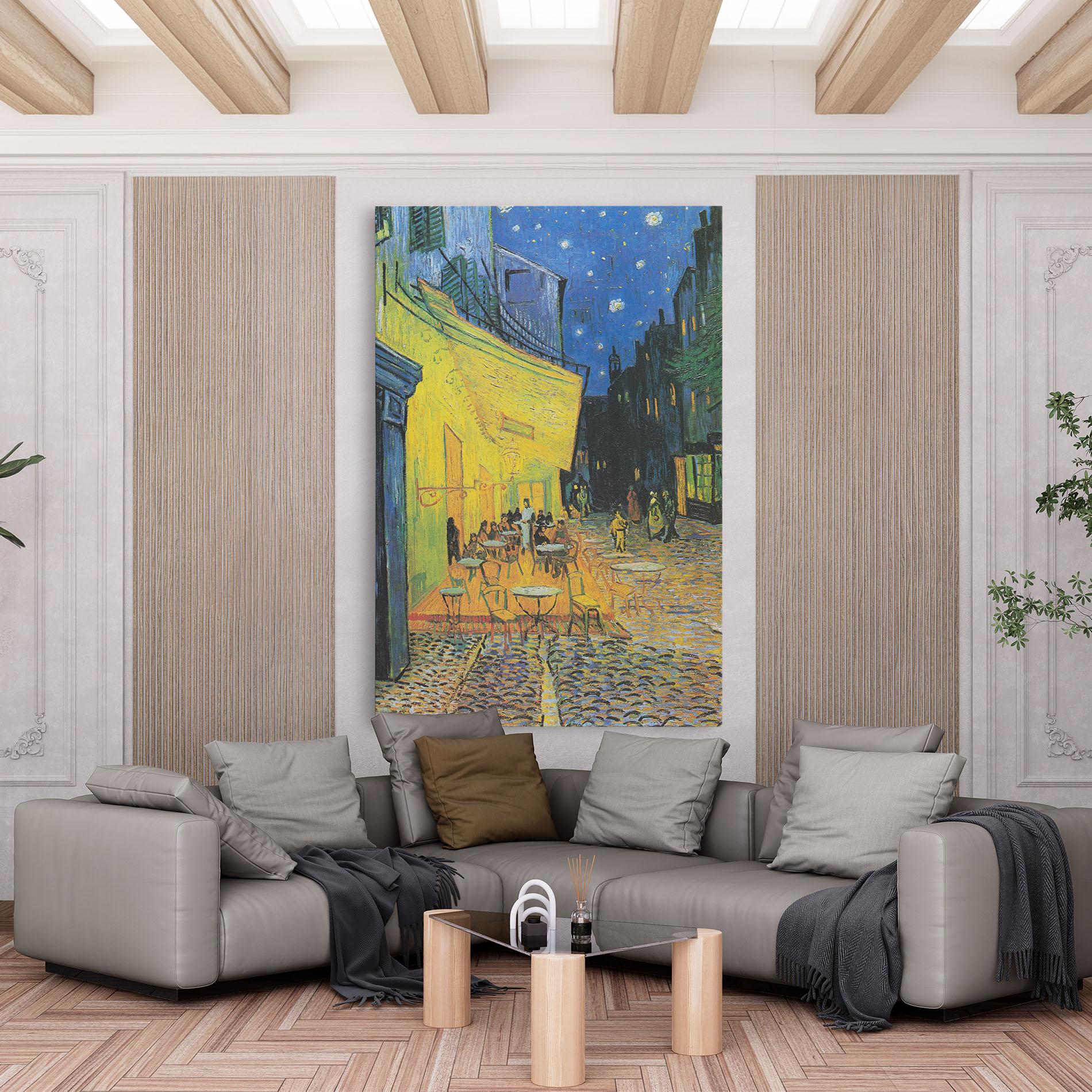 Tablou Canvas Cafe Terrace At Night mockup 6