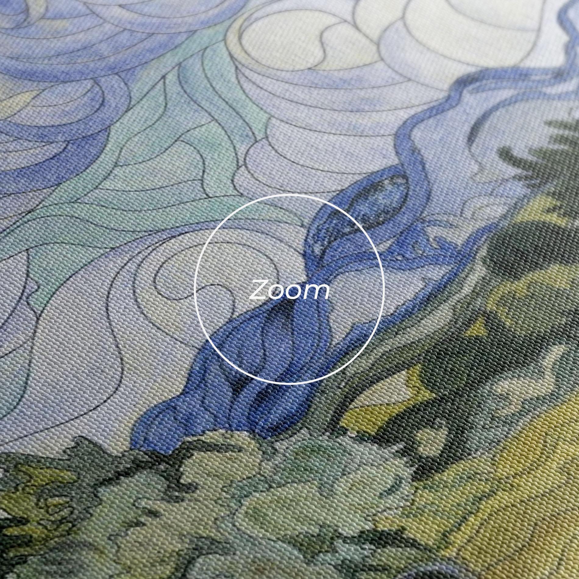 Tablou Canvas Wheat Field Cypresses mockup 3