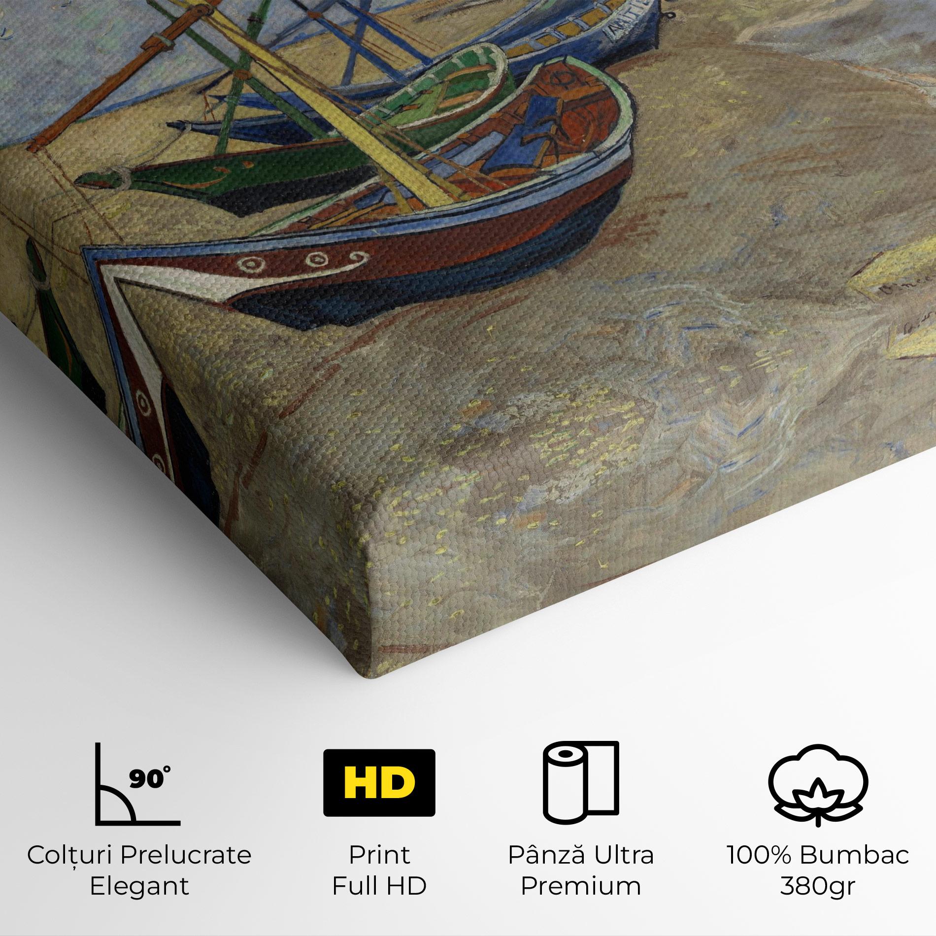 Tablou Canvas Boats Beach mockup 4