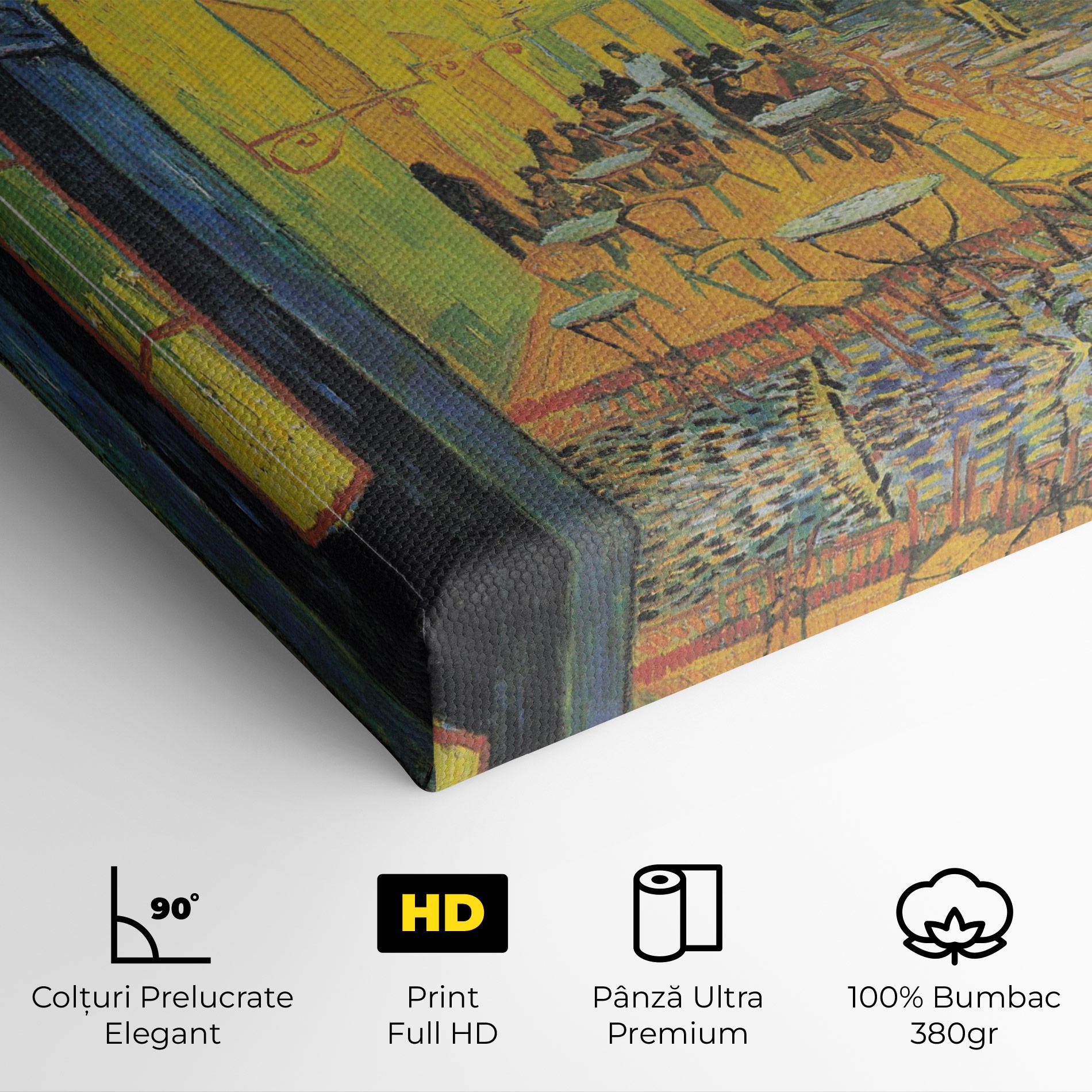 Tablou Canvas Cafe Terrace At Night mockup 4