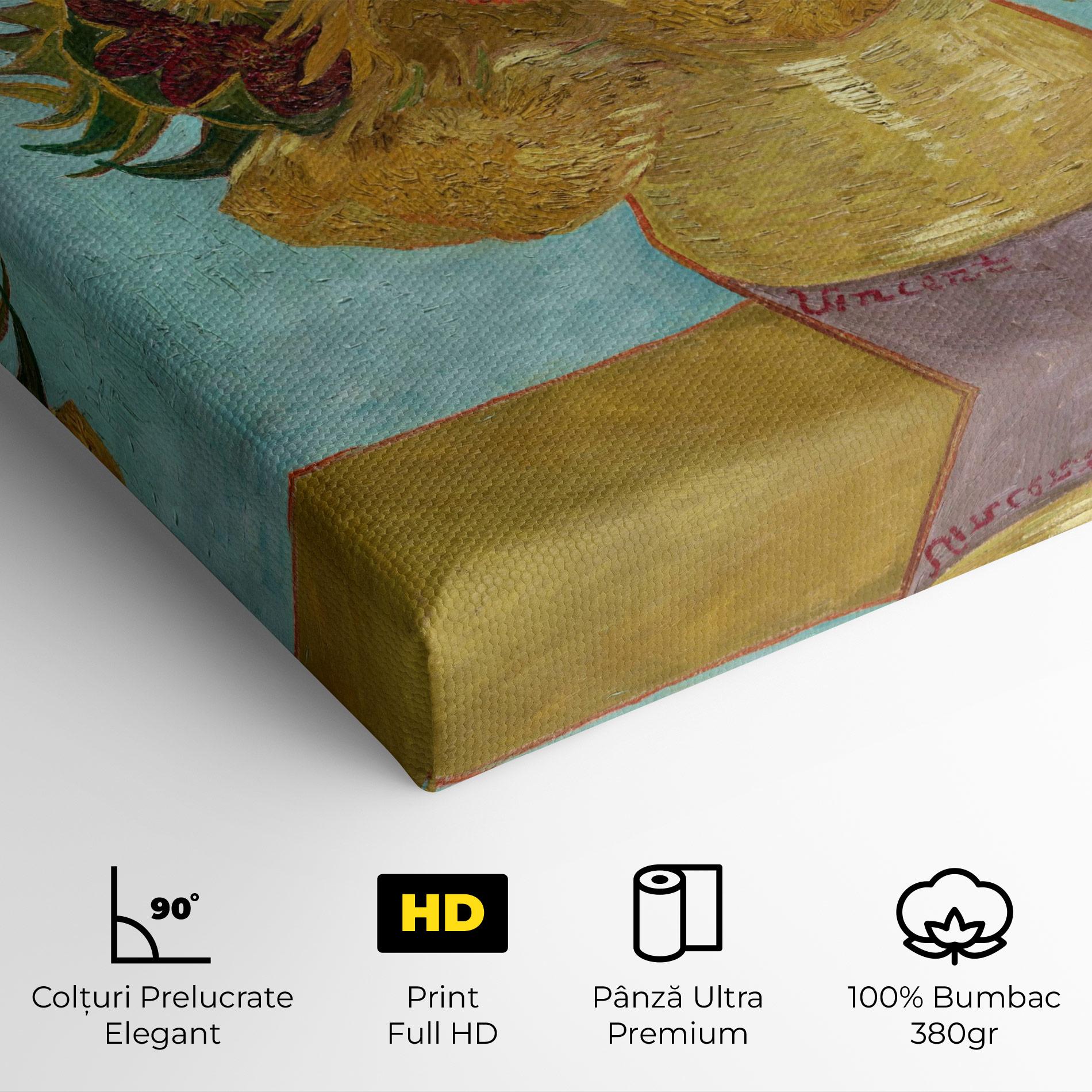 Tablou Canvas Twelve Sunflowers mockup 4