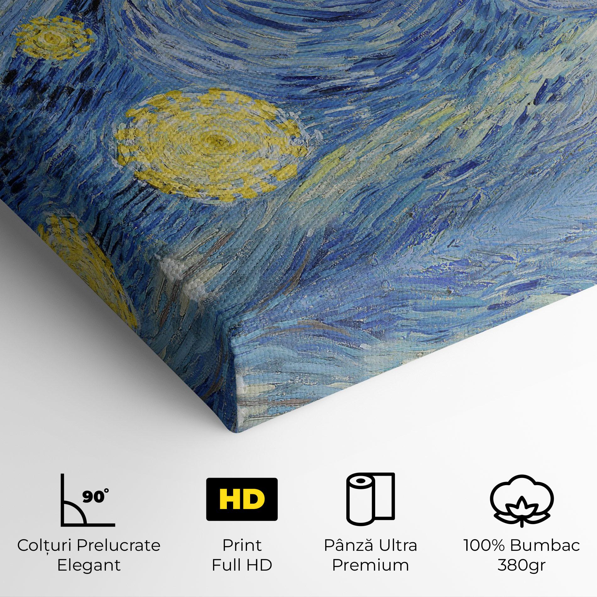 Tablou Canvas Van Gogh Starry Night mockup 4