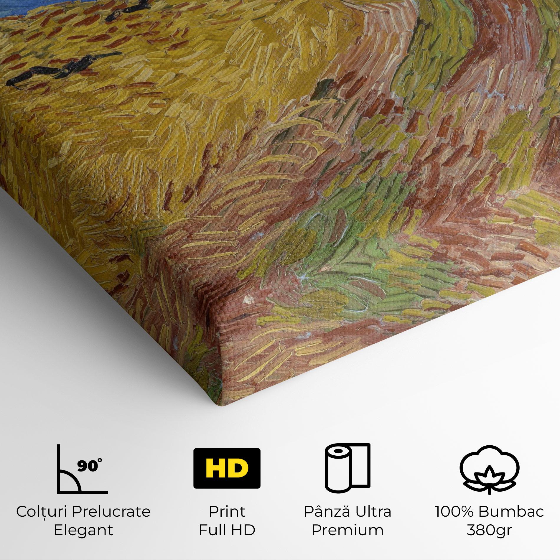 Tablou Canvas Wheatfield Crows mockup 4