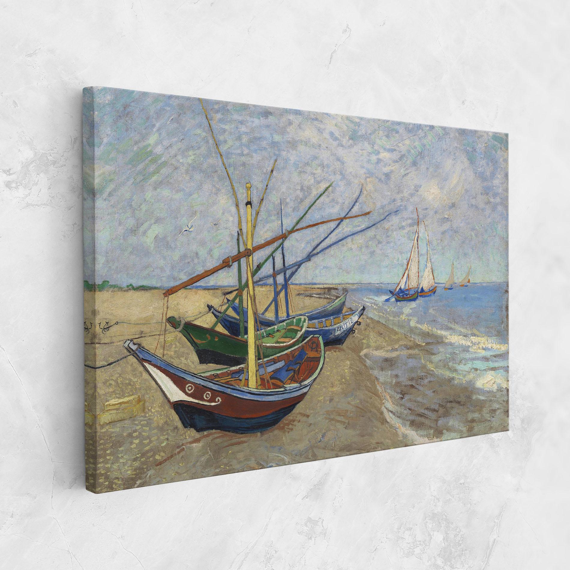 Tablou Canvas Boats Beach mockup 1