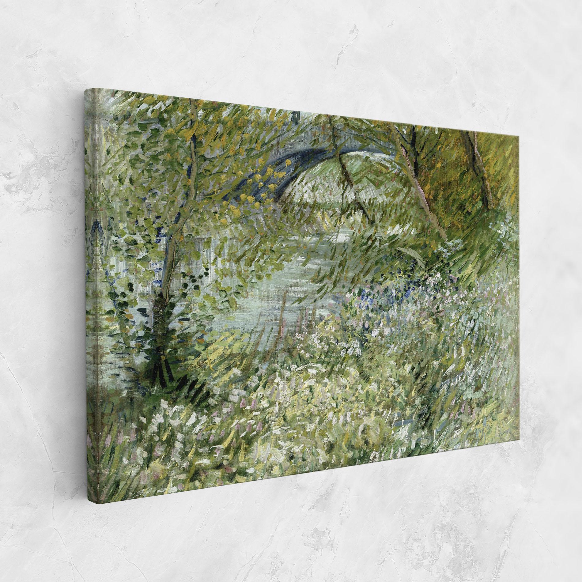 Tablou Canvas River Bank Springtime mockup 1