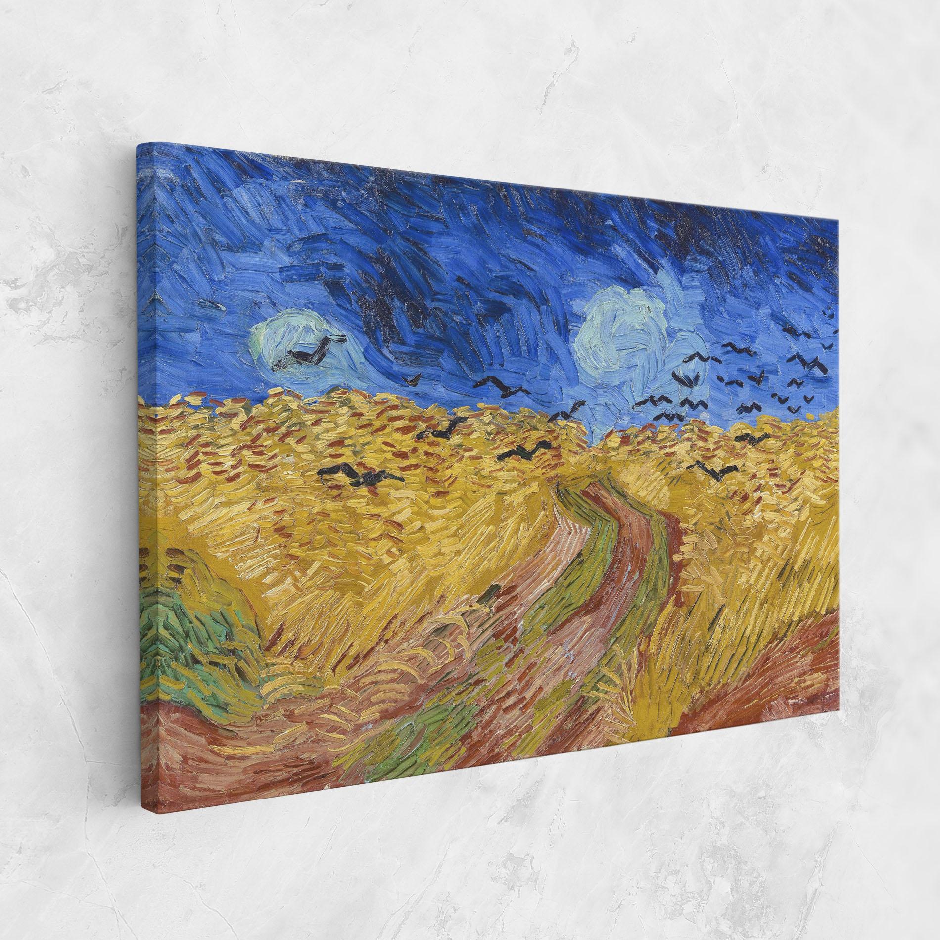 Tablou Canvas Wheatfield Crows mockup 1