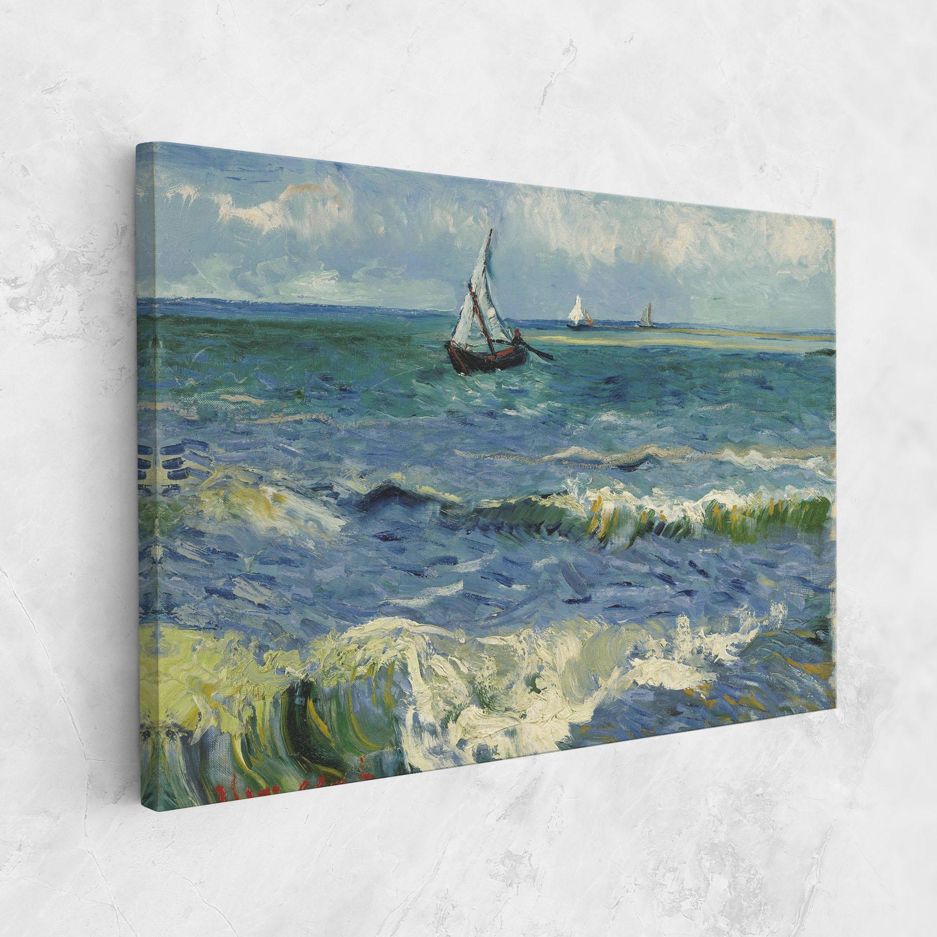 Tablou Canvas Zeegezicht Saintes Maries mockup 1